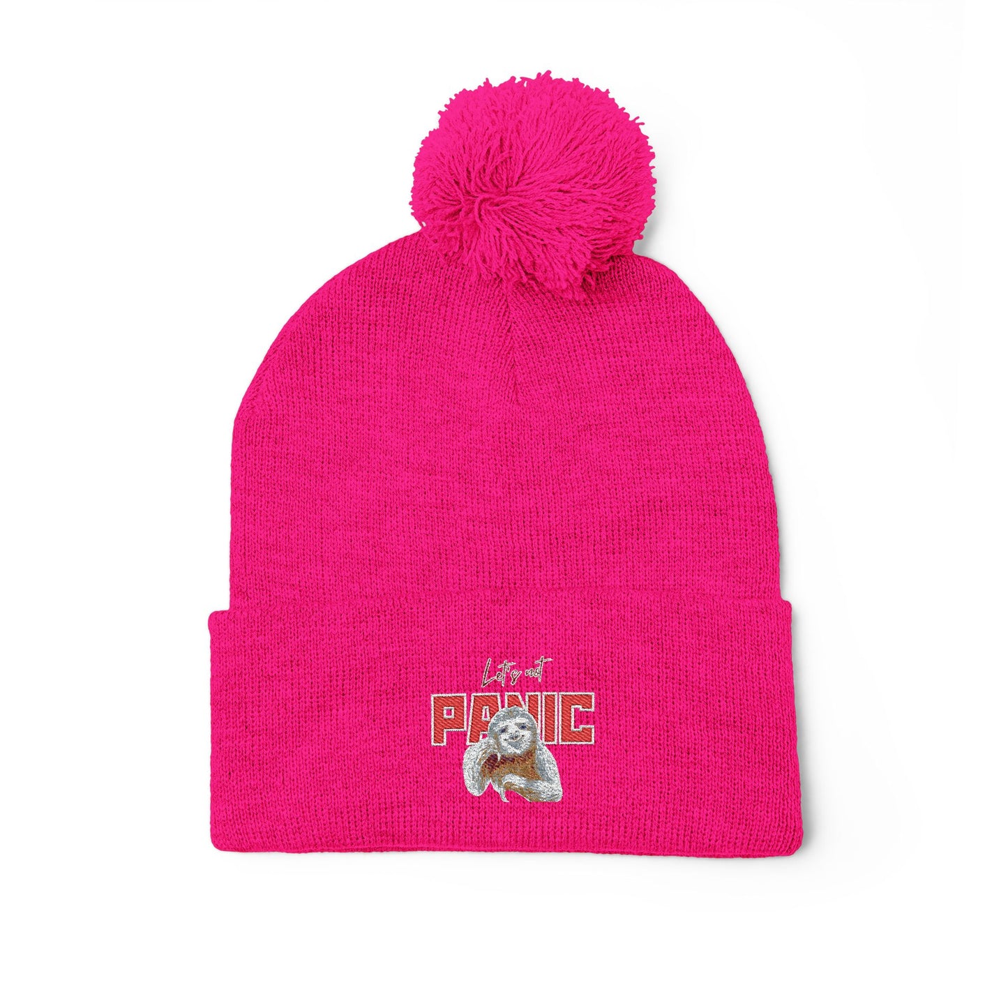 Cozy Embroidered Pom-Pom Cap | Winter Hat, Fashion Accessory