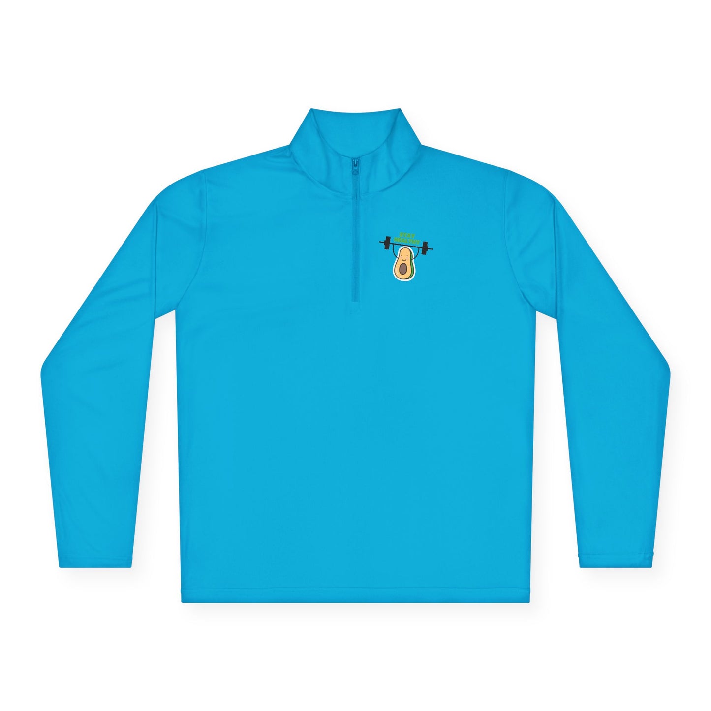 Fitness-Inspired Unisex Quarter-Zip Pullover - Casual Exercise Wear