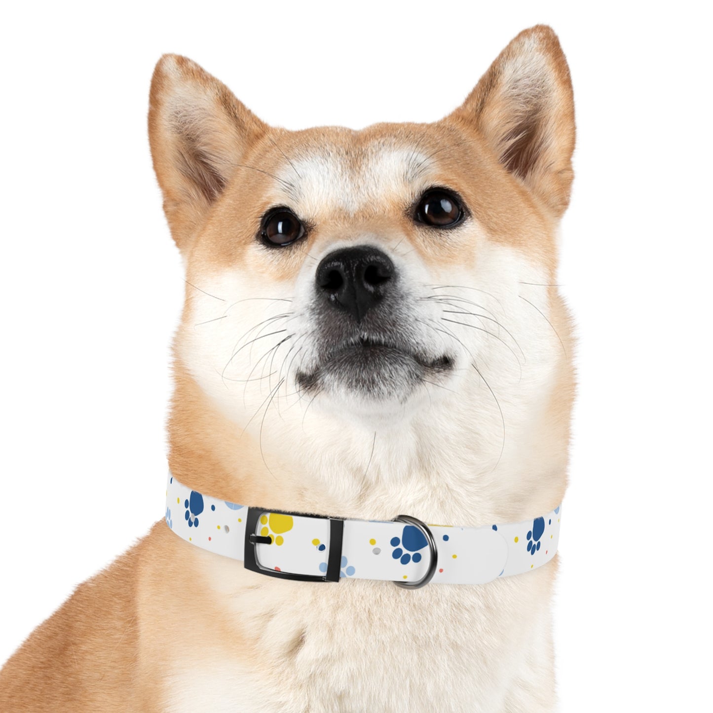 Playful Dog Collar with Colorful Prints, Adjustable Pet Accessory, Perfect for Dog Lovers