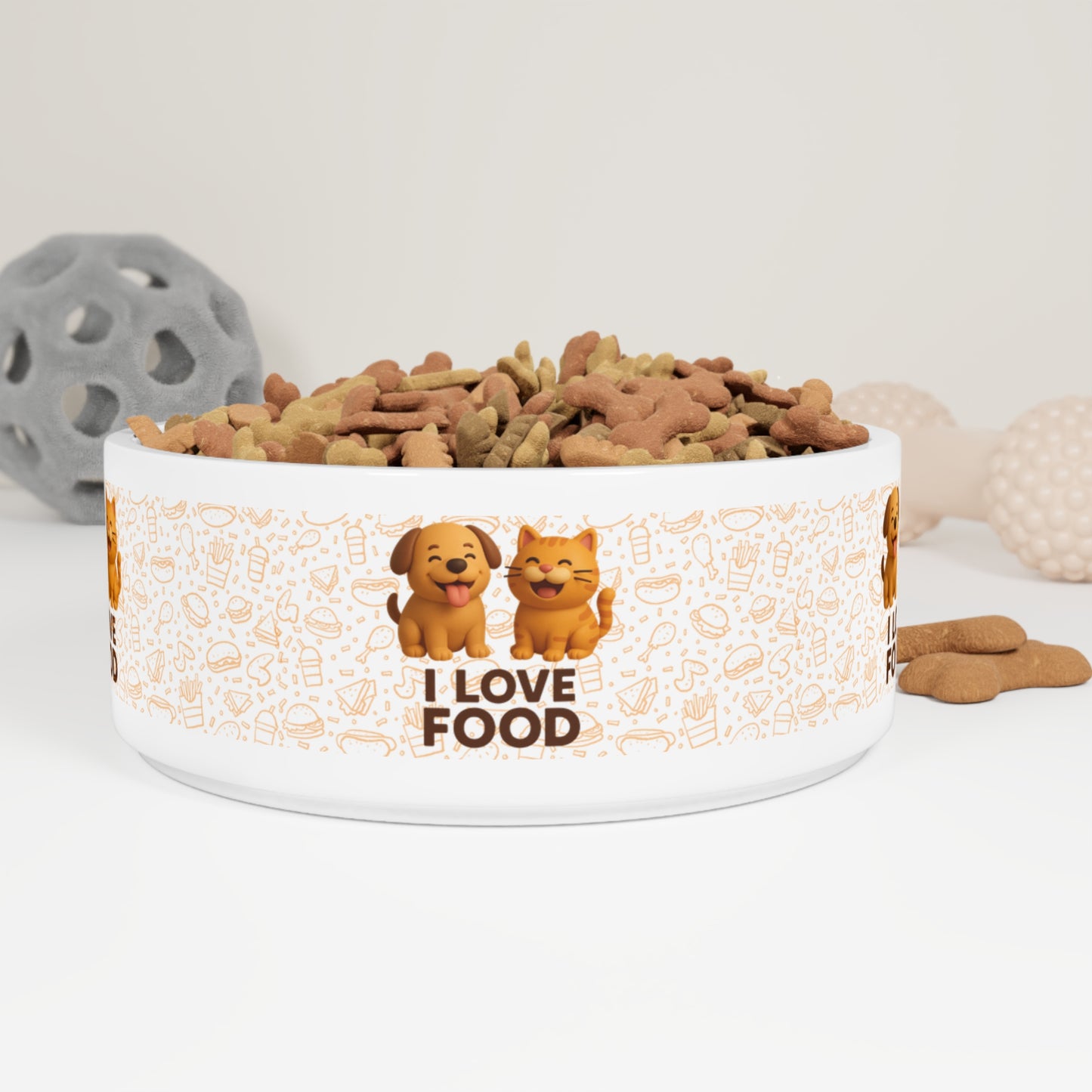 Cute Pet Bowl for Dog Lovers,, Personalized Pet Dish, Pet Feeding Bowl