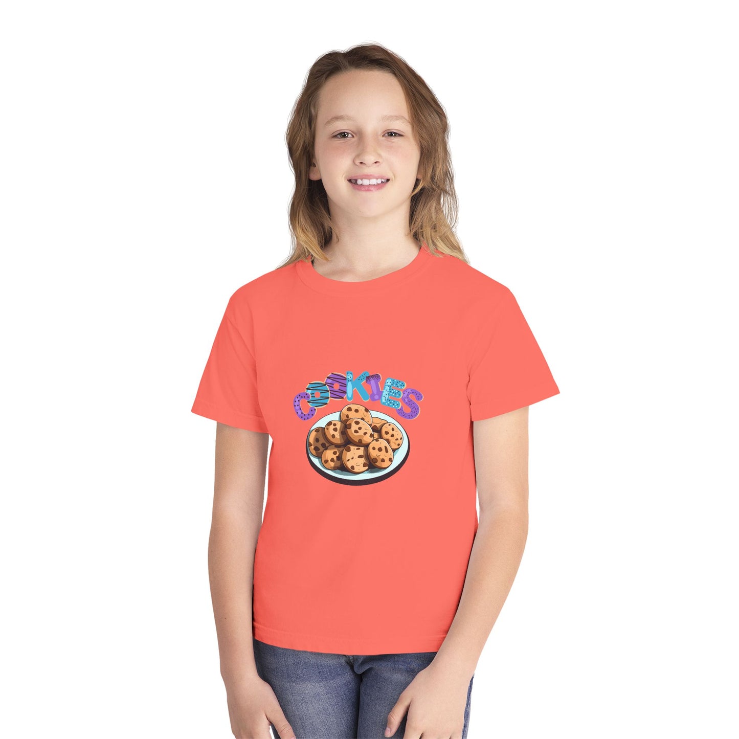 Cookie Lover Youth Tee, Youth Midweight Tee, Sweet Treats Apparel