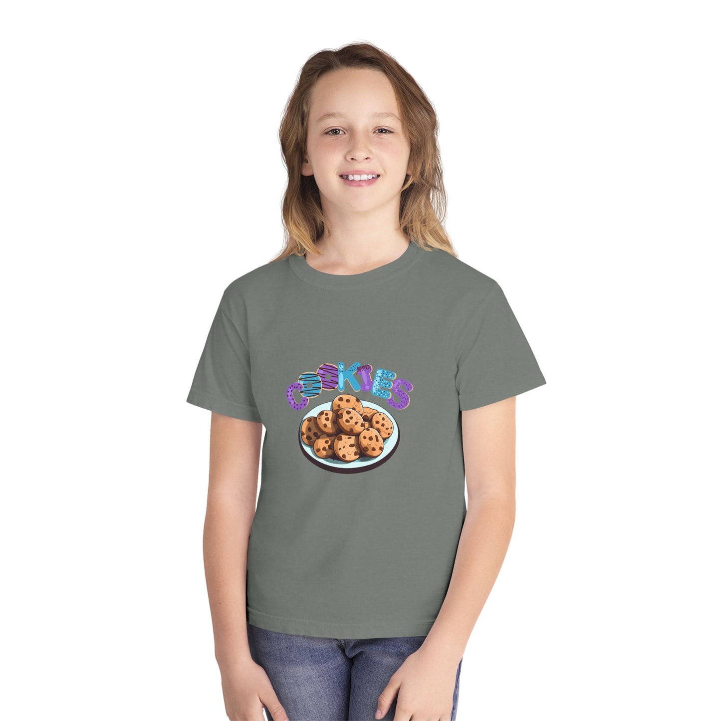 Cookie Lover Youth Tee, Youth Midweight Tee, Sweet Treats Apparel