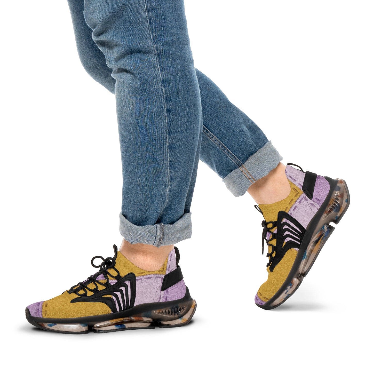Colorful Men's Mesh Sneakers for Casual Comfort, Trendy Footwear