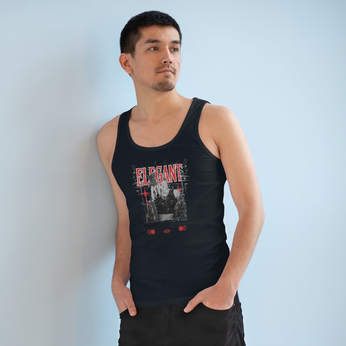 Men's Stylish Tank Top, Elegant Tank, Casual Wear Printify
