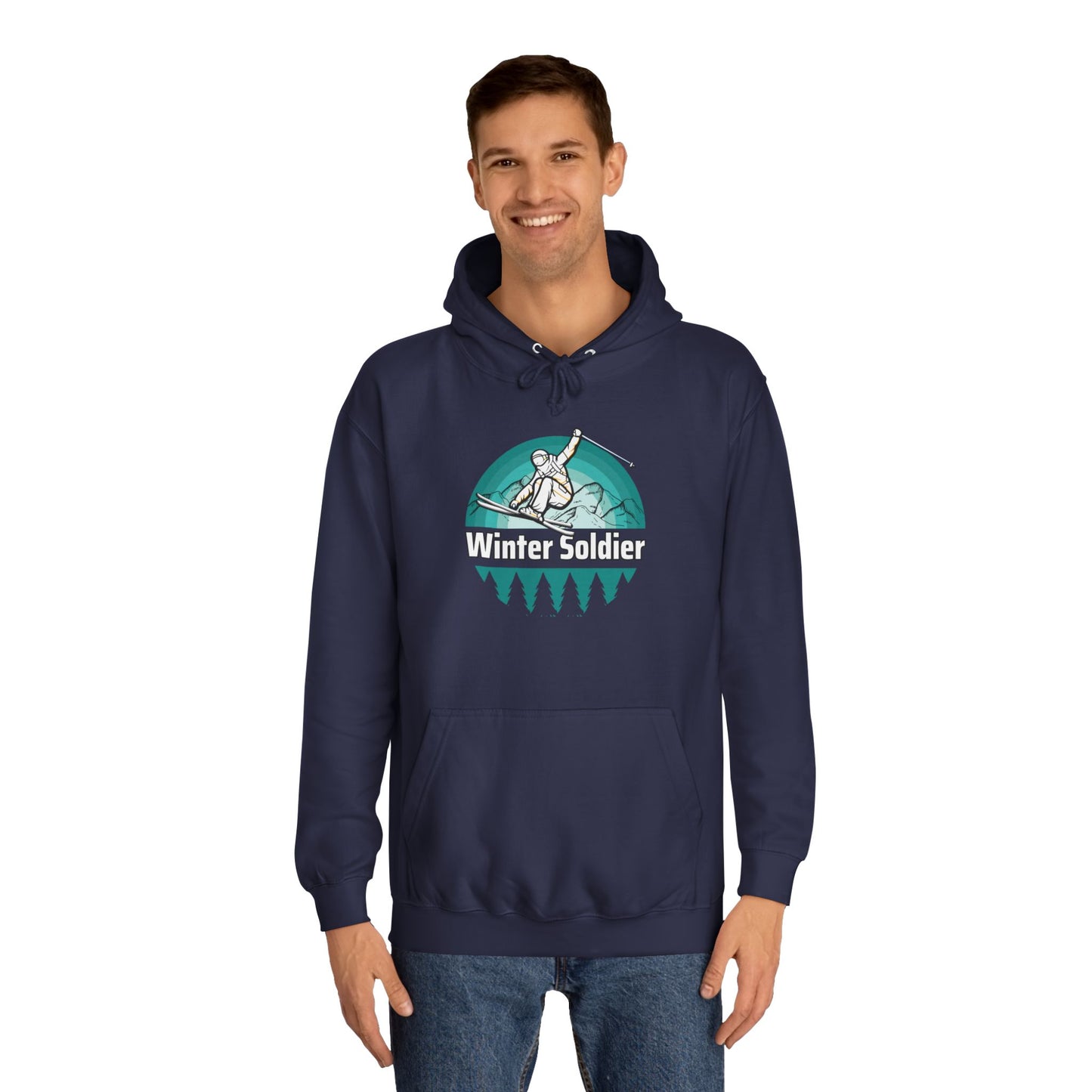 Unisex College Hoodie for Winter Sports Enthusiasts, Cozy Winter Apparel Printify