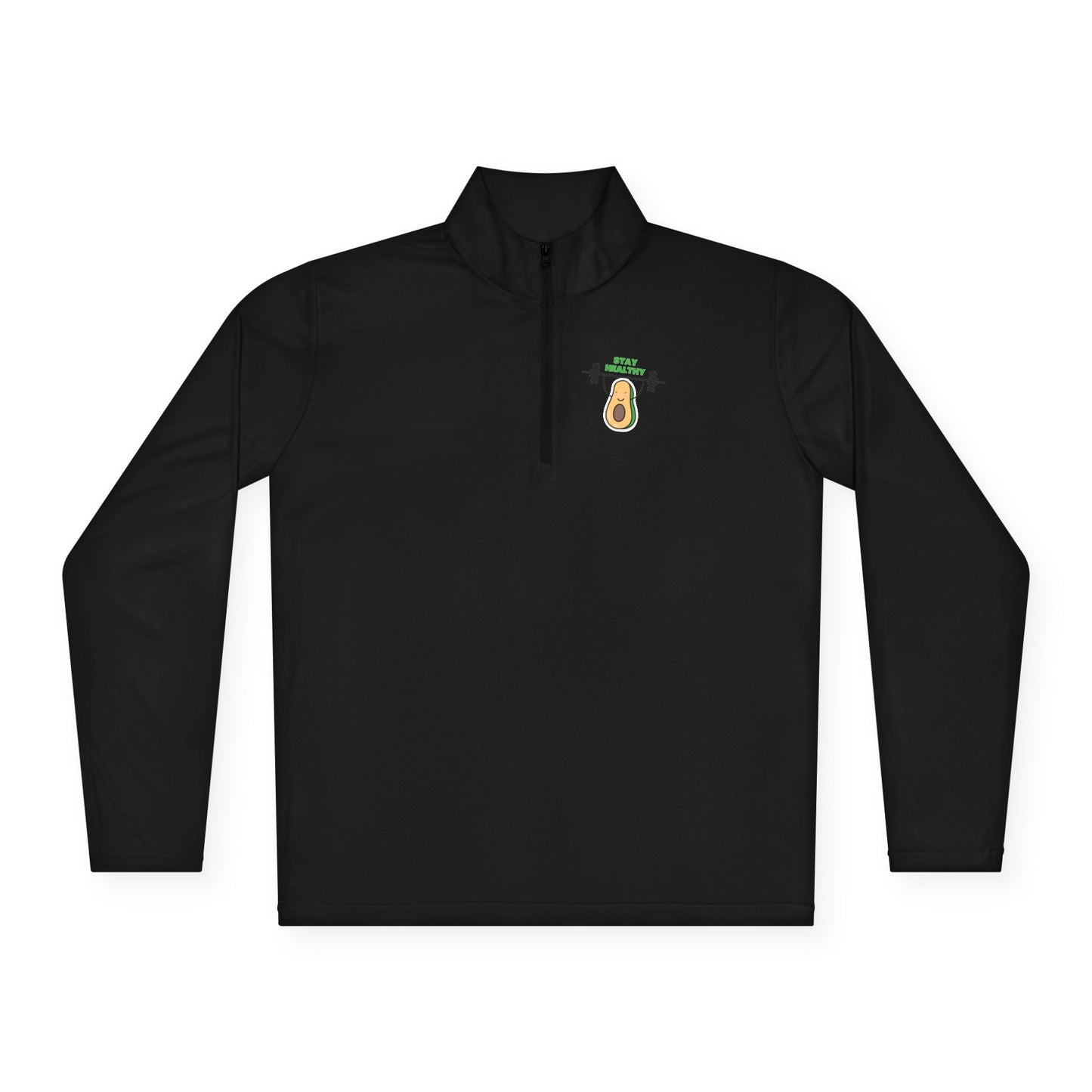 Fitness-Inspired Unisex Quarter-Zip Pullover - Casual Exercise Wear