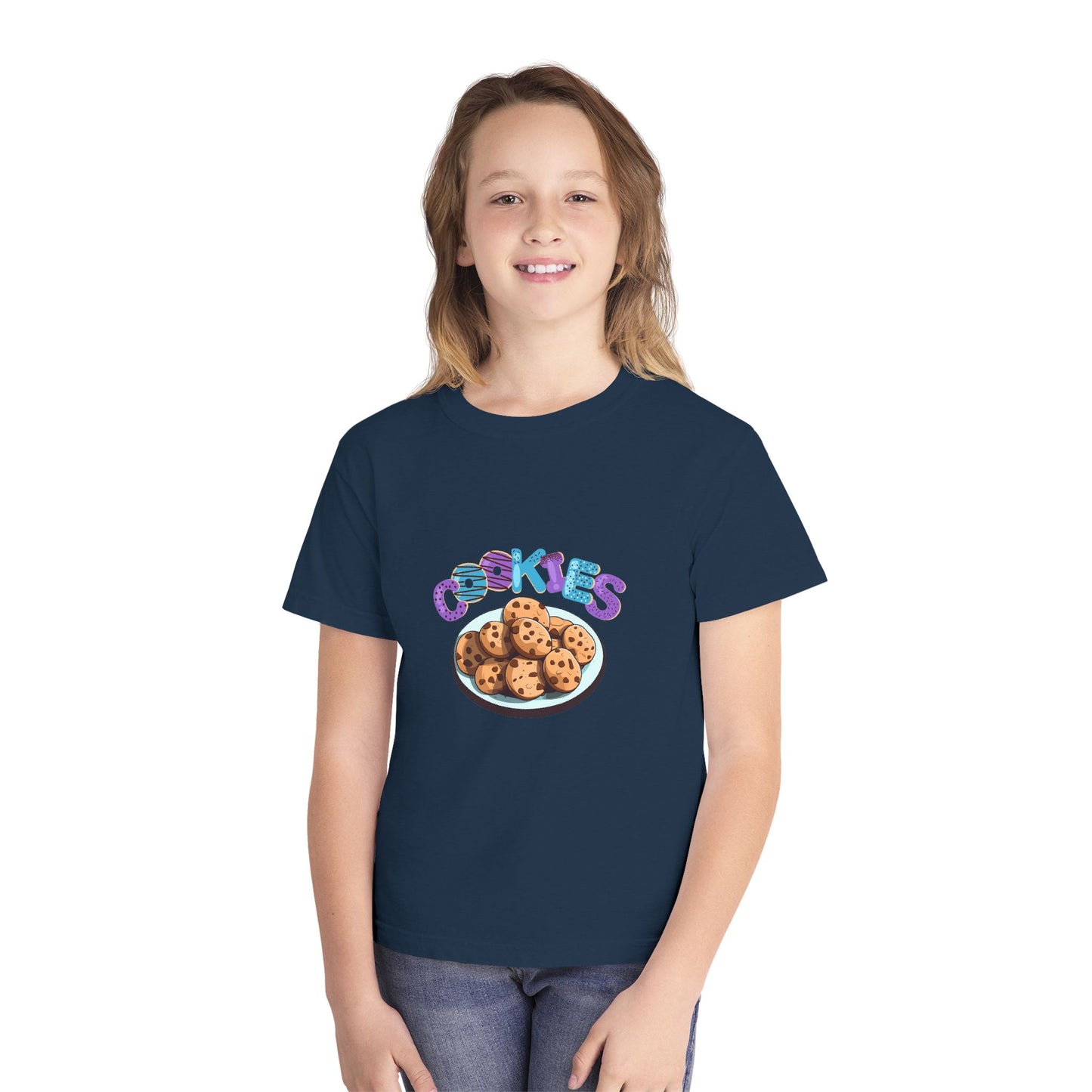Cookie Lover Youth Tee, Youth Midweight Tee, Sweet Treats Apparel