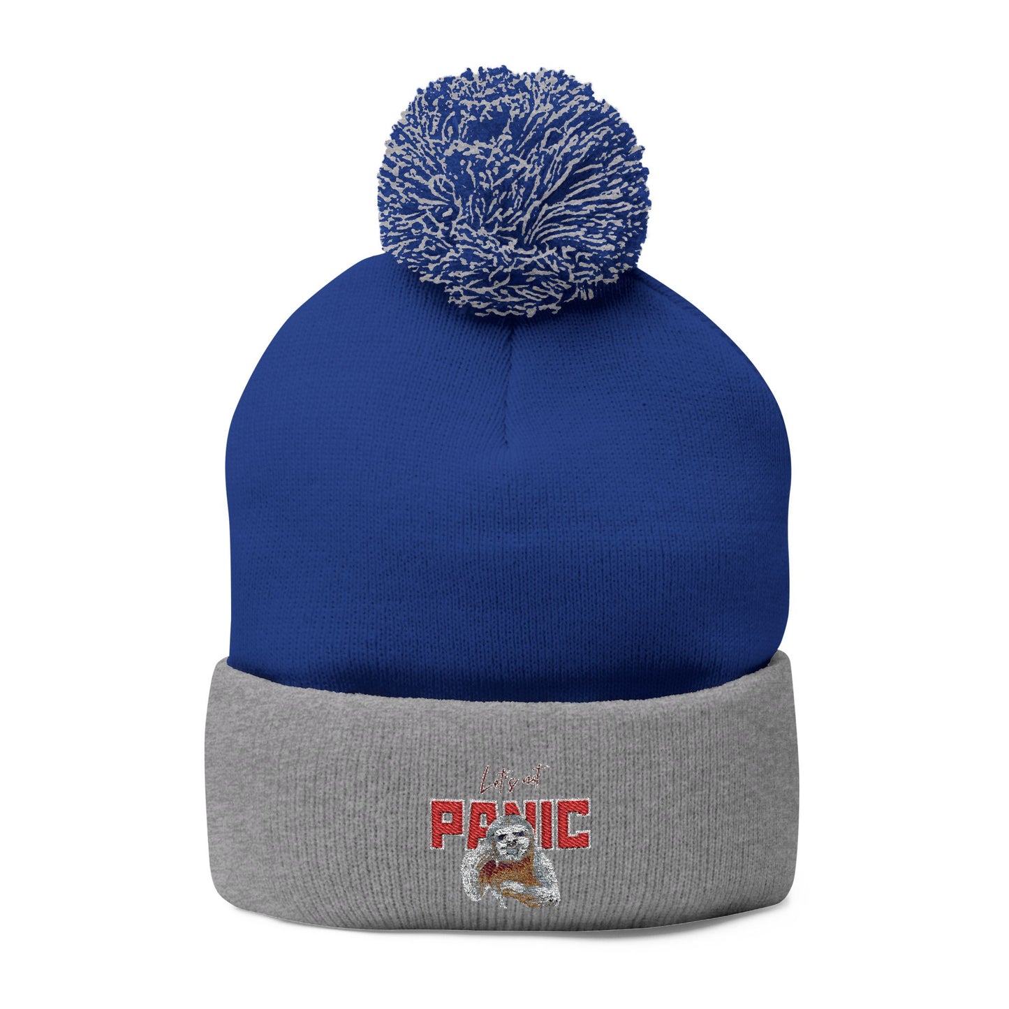 Cozy Embroidered Pom-Pom Cap | Winter Hat, Fashion Accessory