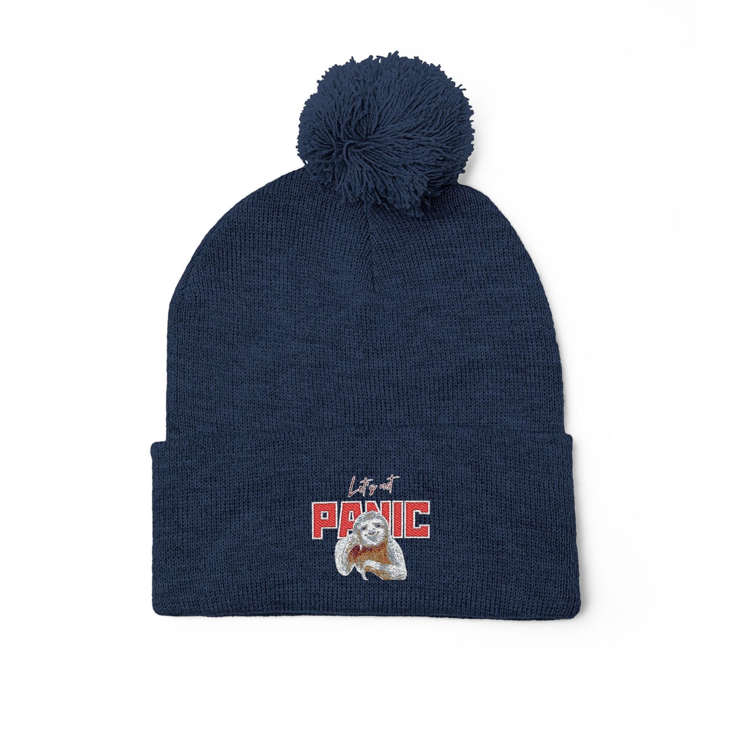 Cozy Embroidered Pom-Pom Cap | Winter Hat, Fashion Accessory