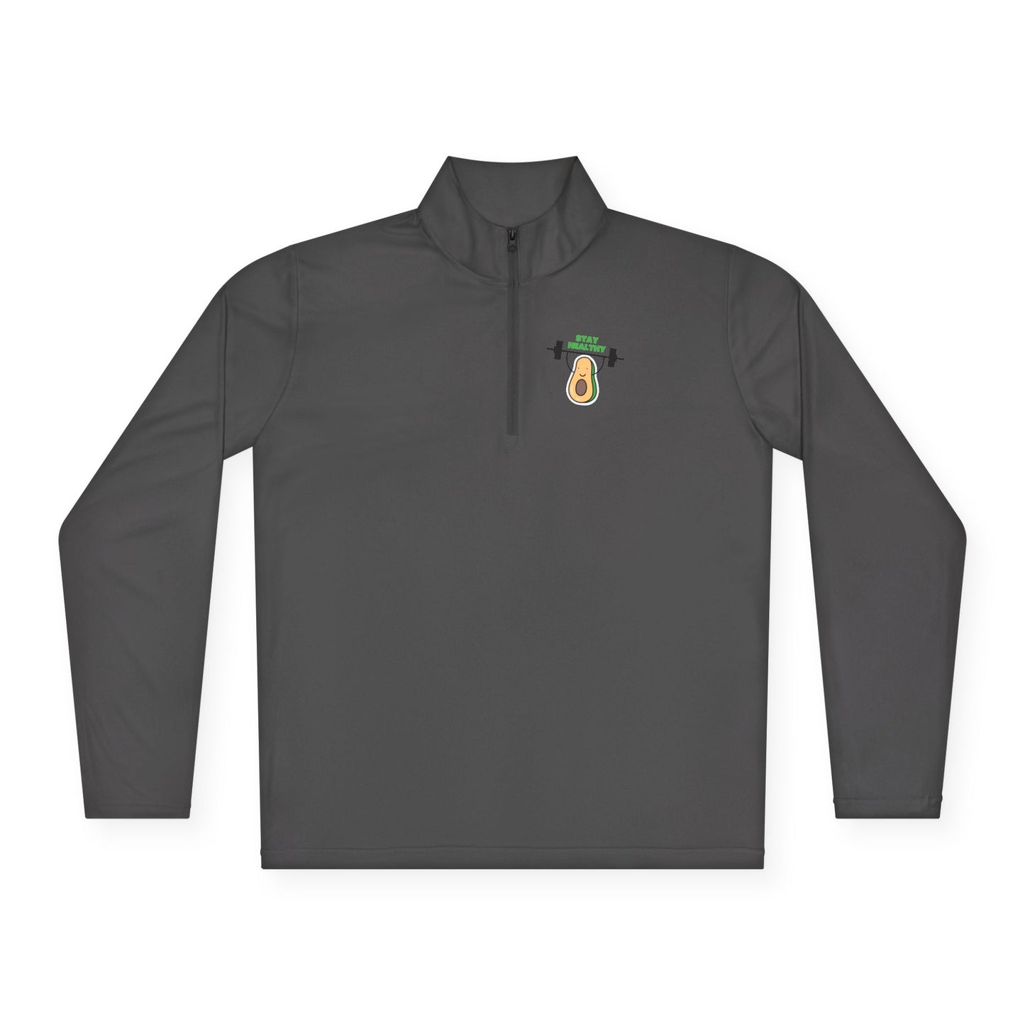 Fitness-Inspired Unisex Quarter-Zip Pullover - Casual Exercise Wear Printify