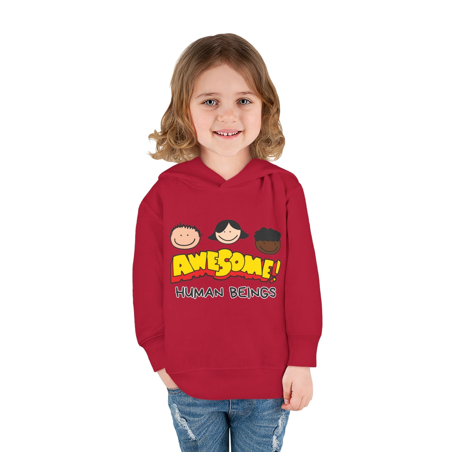 Awesome! Toddler Pullover Fleece Hoodie, Cute Toddler Sweatshirt, Gift for Kids