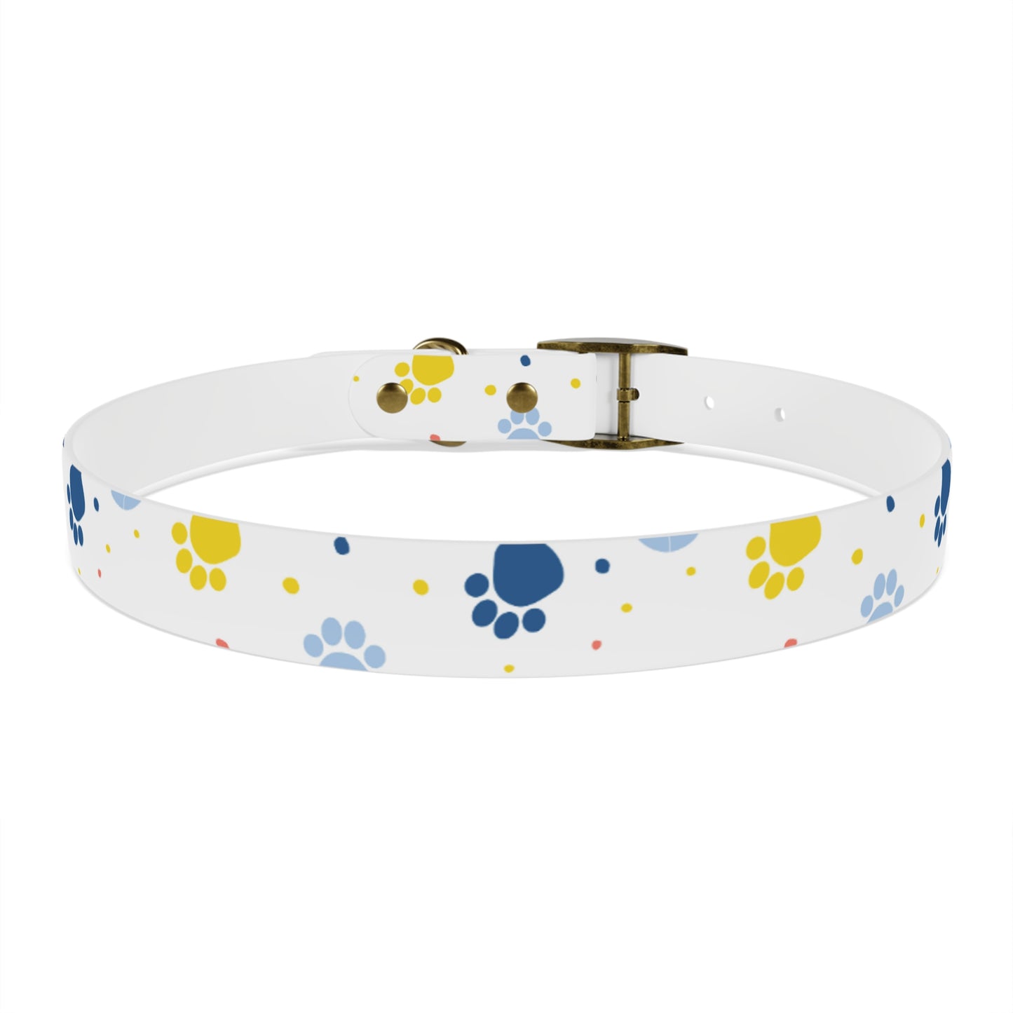 Playful Dog Collar with Colorful Prints, Adjustable Pet Accessory, Perfect for Dog Lovers Printify