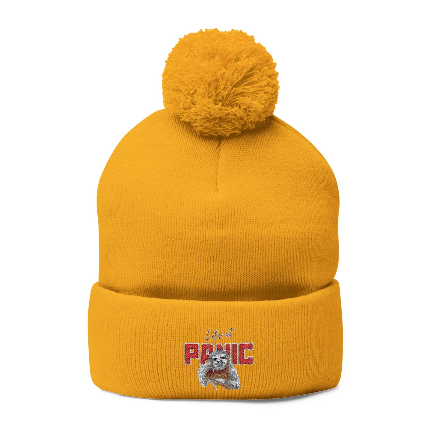Cozy Embroidered Pom-Pom Cap | Winter Hat, Fashion Accessory