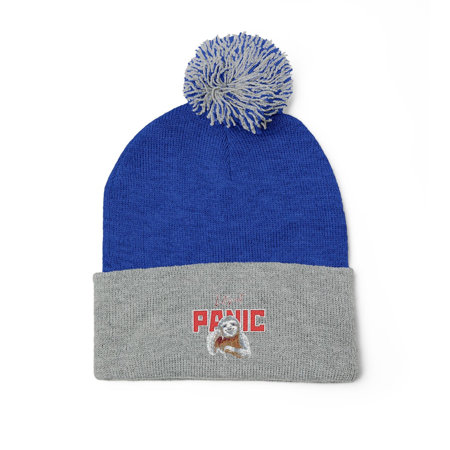 Cozy Embroidered Pom-Pom Cap | Winter Hat, Fashion Accessory