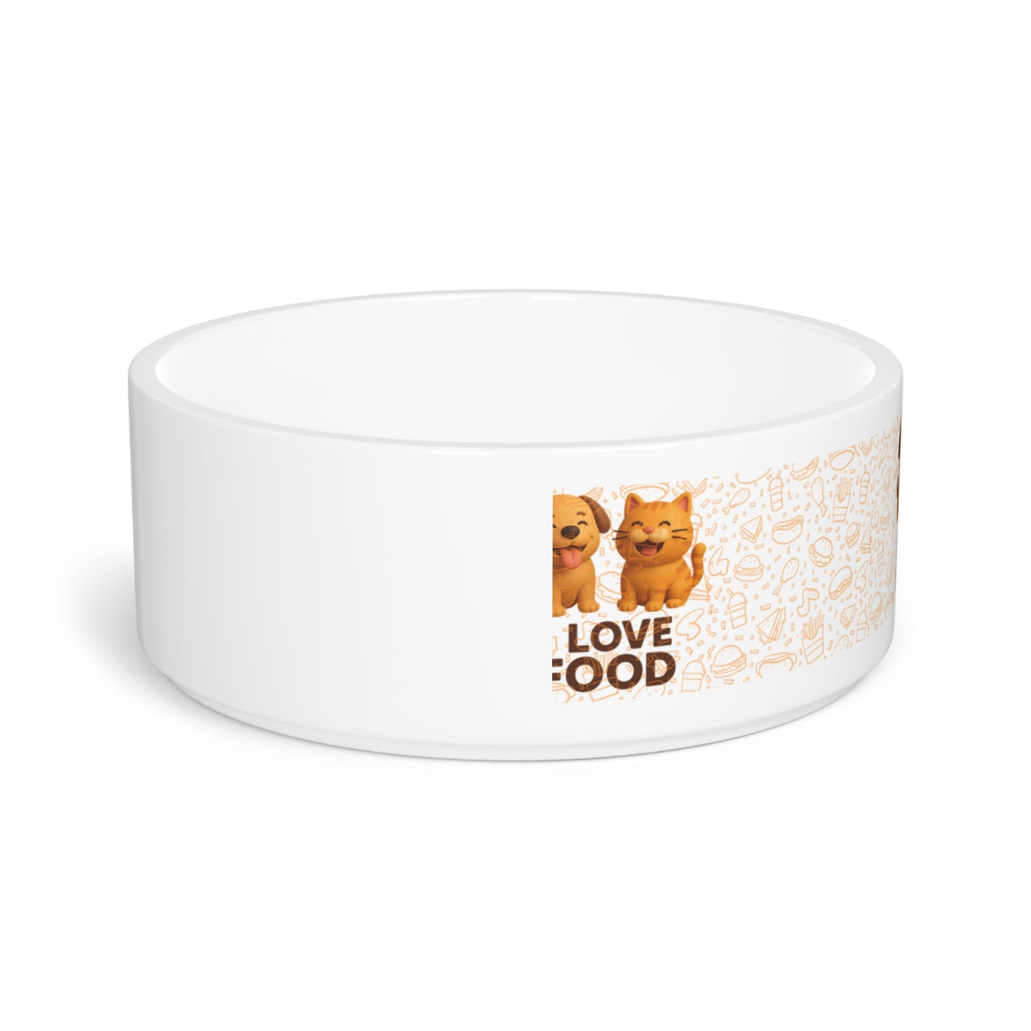 Cute Pet Bowl for Dog Lovers,, Personalized Pet Dish, Pet Feeding Bowl