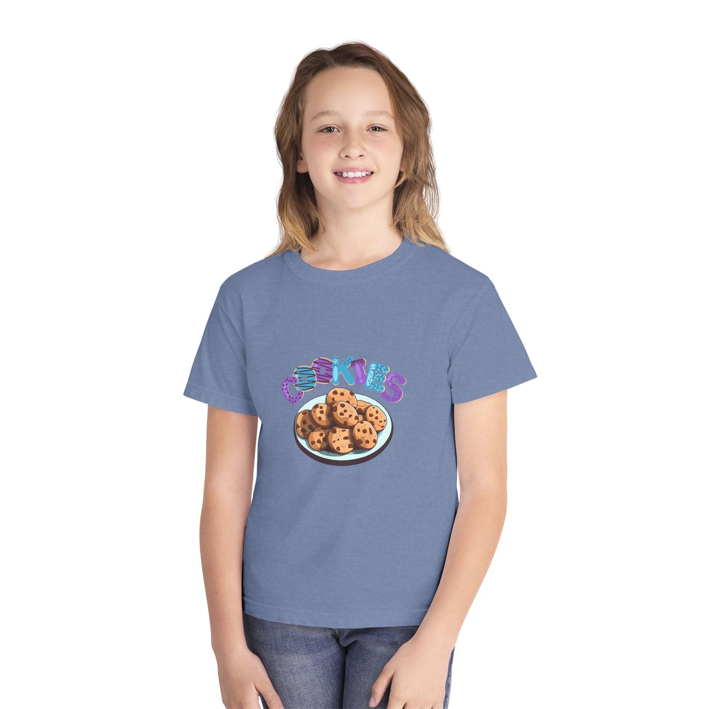 Cookie Lover Youth Tee, Youth Midweight Tee, Sweet Treats Apparel