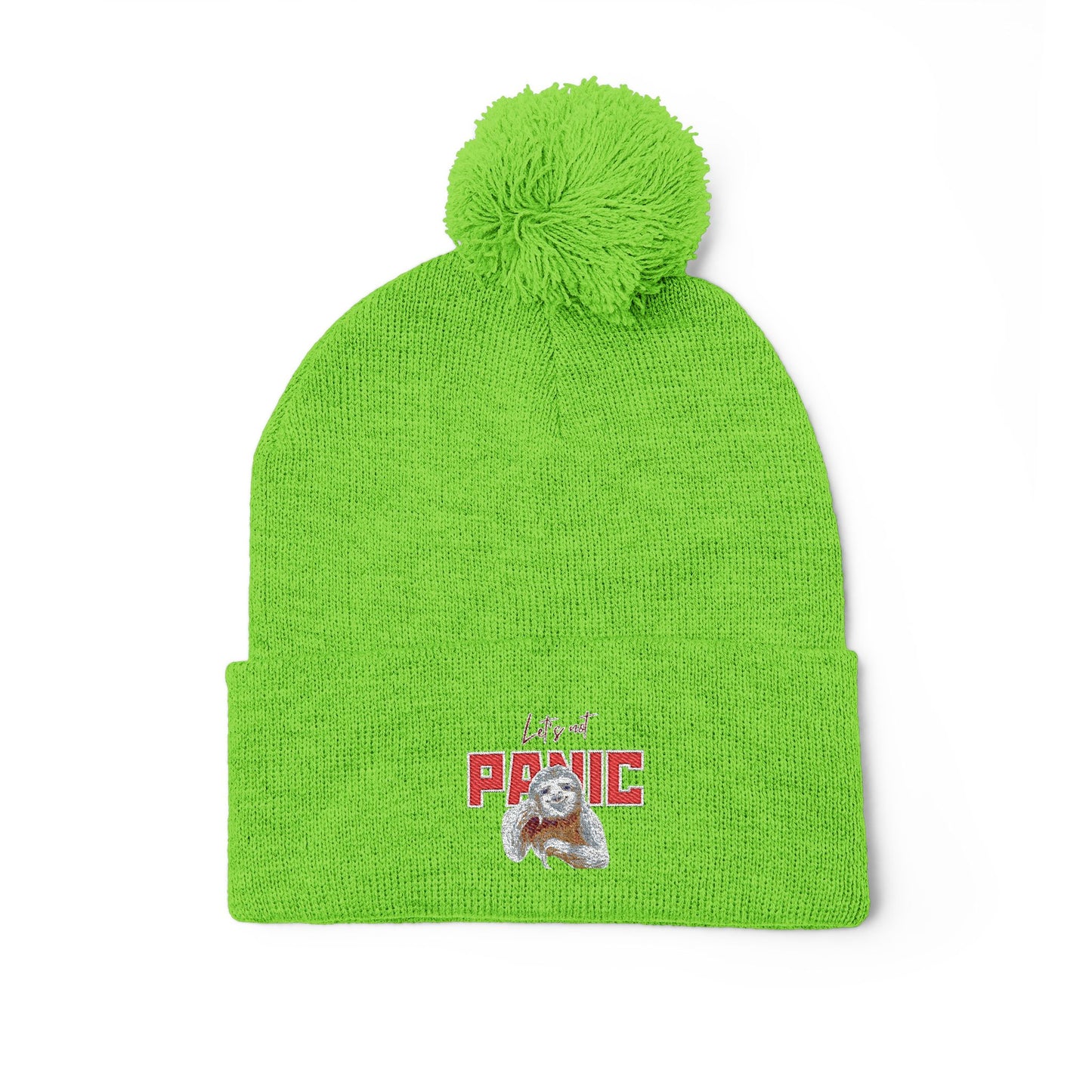 Cozy Embroidered Pom-Pom Cap | Winter Hat, Fashion Accessory