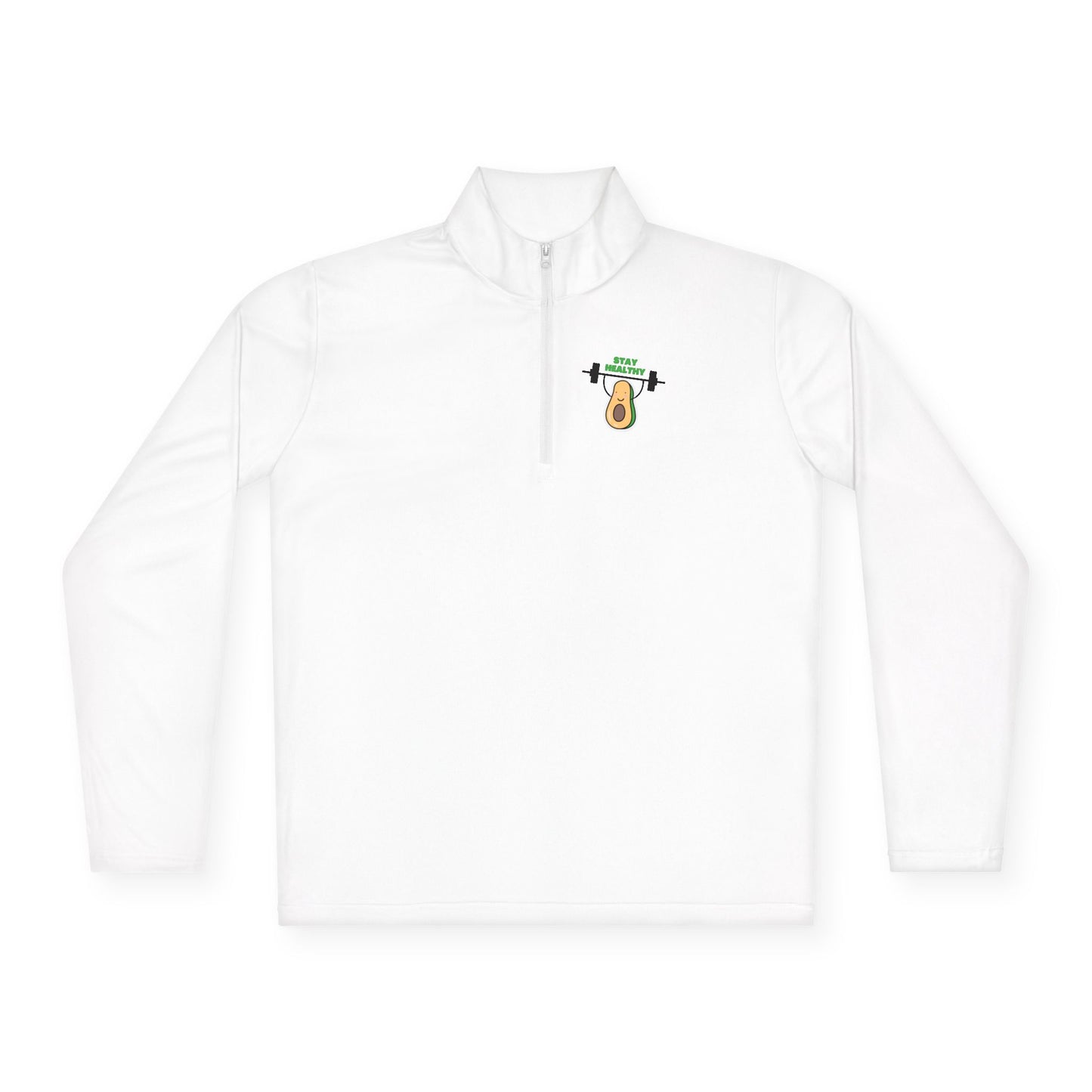 Fitness-Inspired Unisex Quarter-Zip Pullover - Casual Exercise Wear