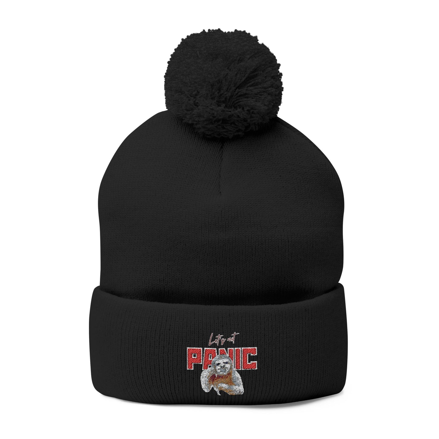 Cozy Embroidered Pom-Pom Cap | Winter Hat, Fashion Accessory