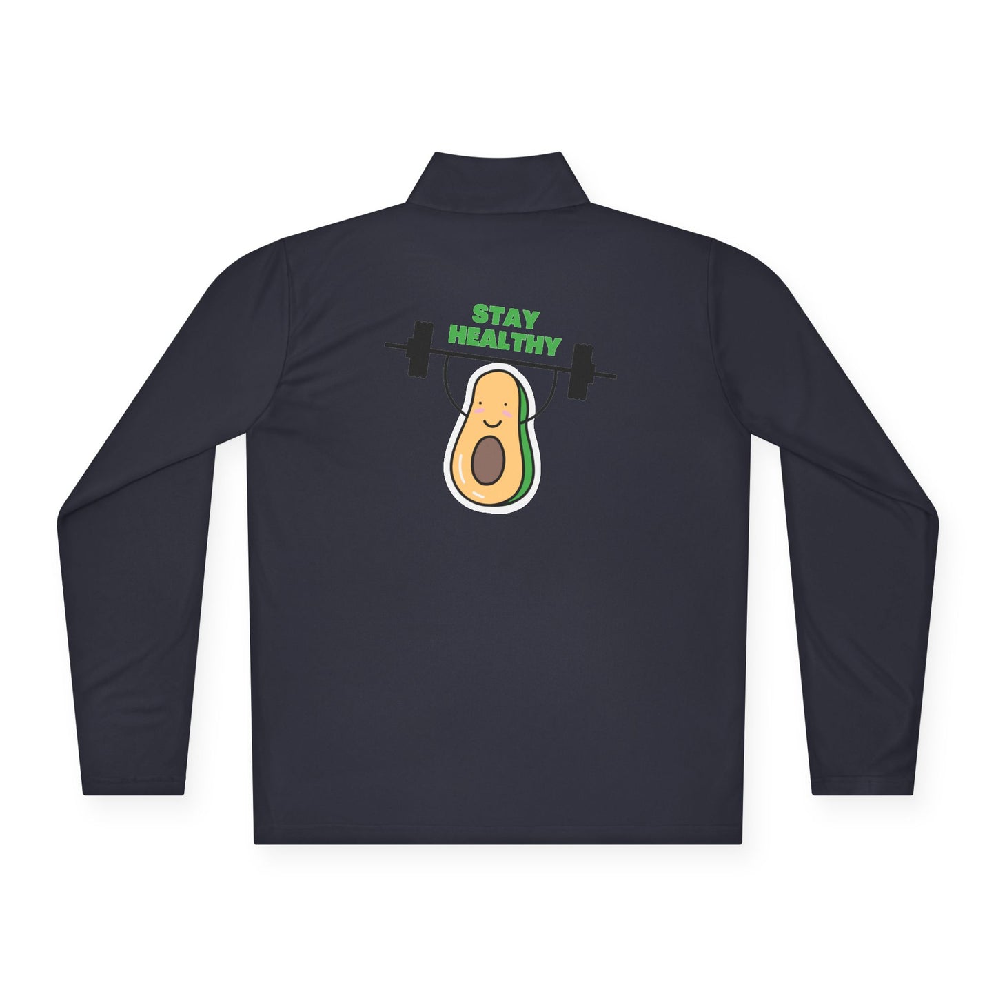 Fitness-Inspired Unisex Quarter-Zip Pullover - Casual Exercise Wear