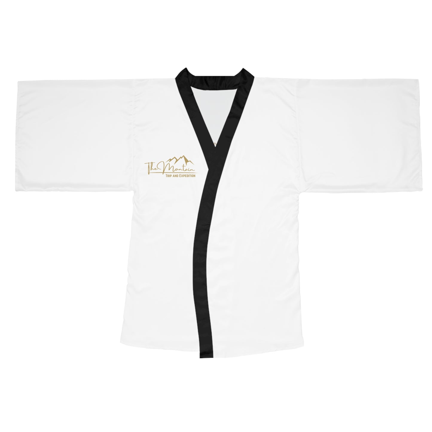 Elegant Long Sleeve Kimono Robe, Cozy Lounge Wear