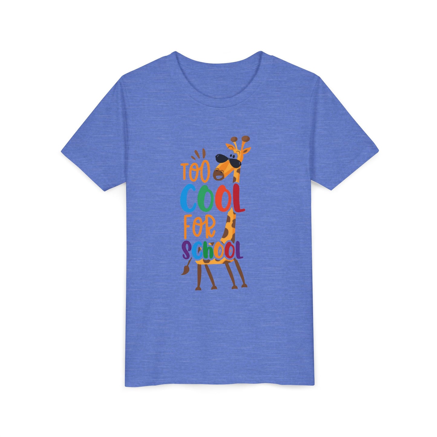 Youth Short Sleeve Tee, 'Too Cool for School' Kids T-shirt, Perfect for Back to School, Casual Wear