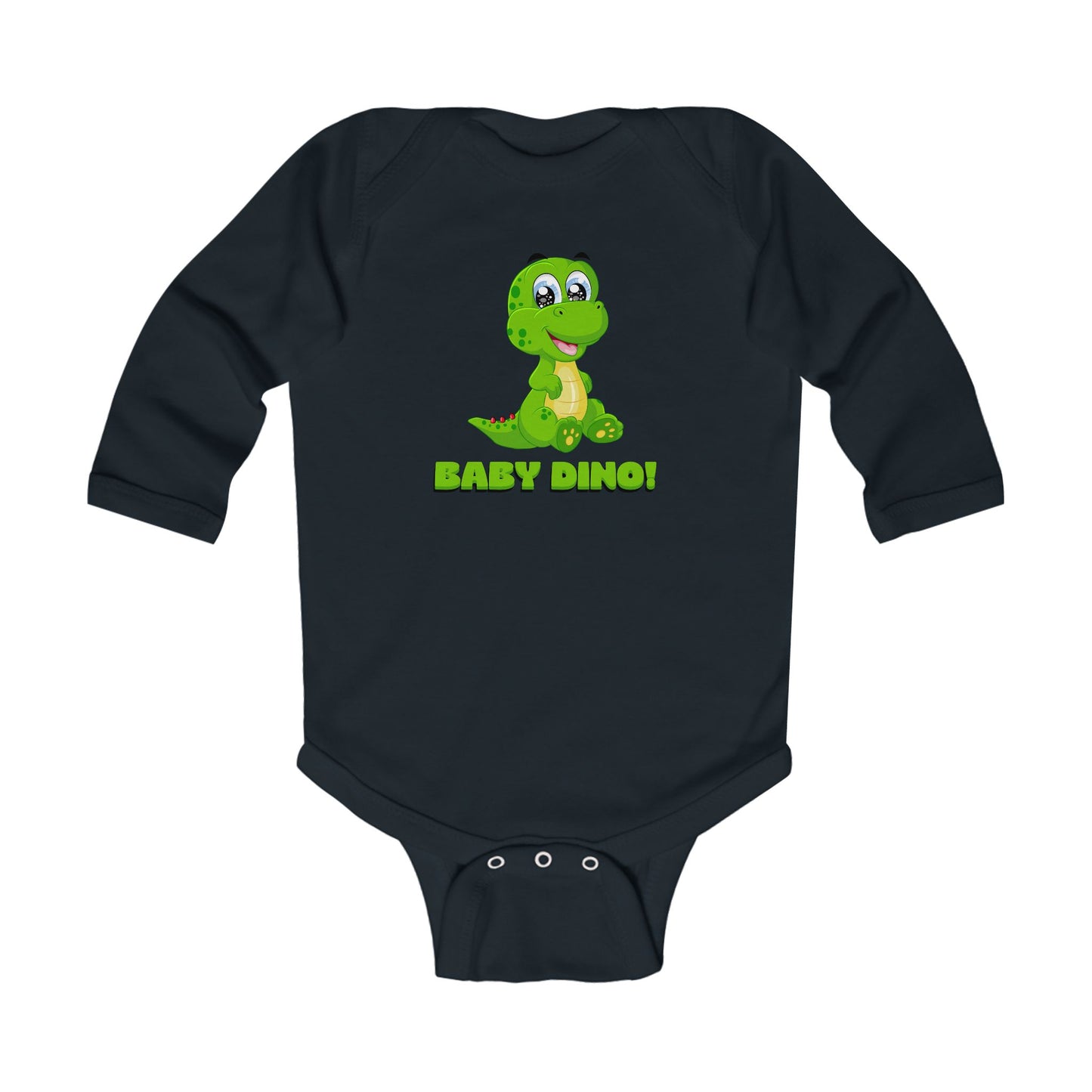 Cute Baby Dino Long Sleeve Bodysuit, Toddler Shirt, Newborn Outfit