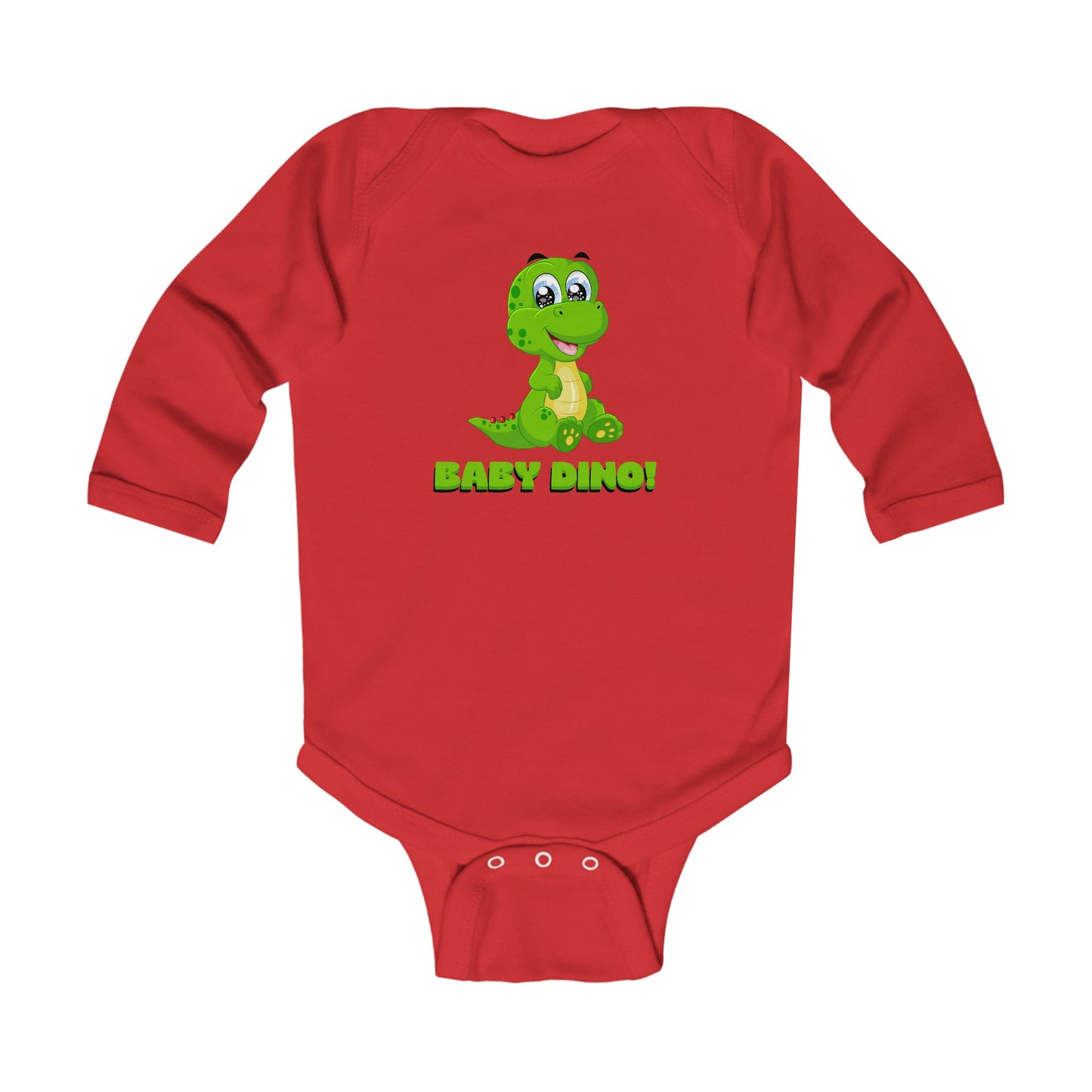 Cute Baby Dino Long Sleeve Bodysuit, Toddler Shirt, Newborn Outfit