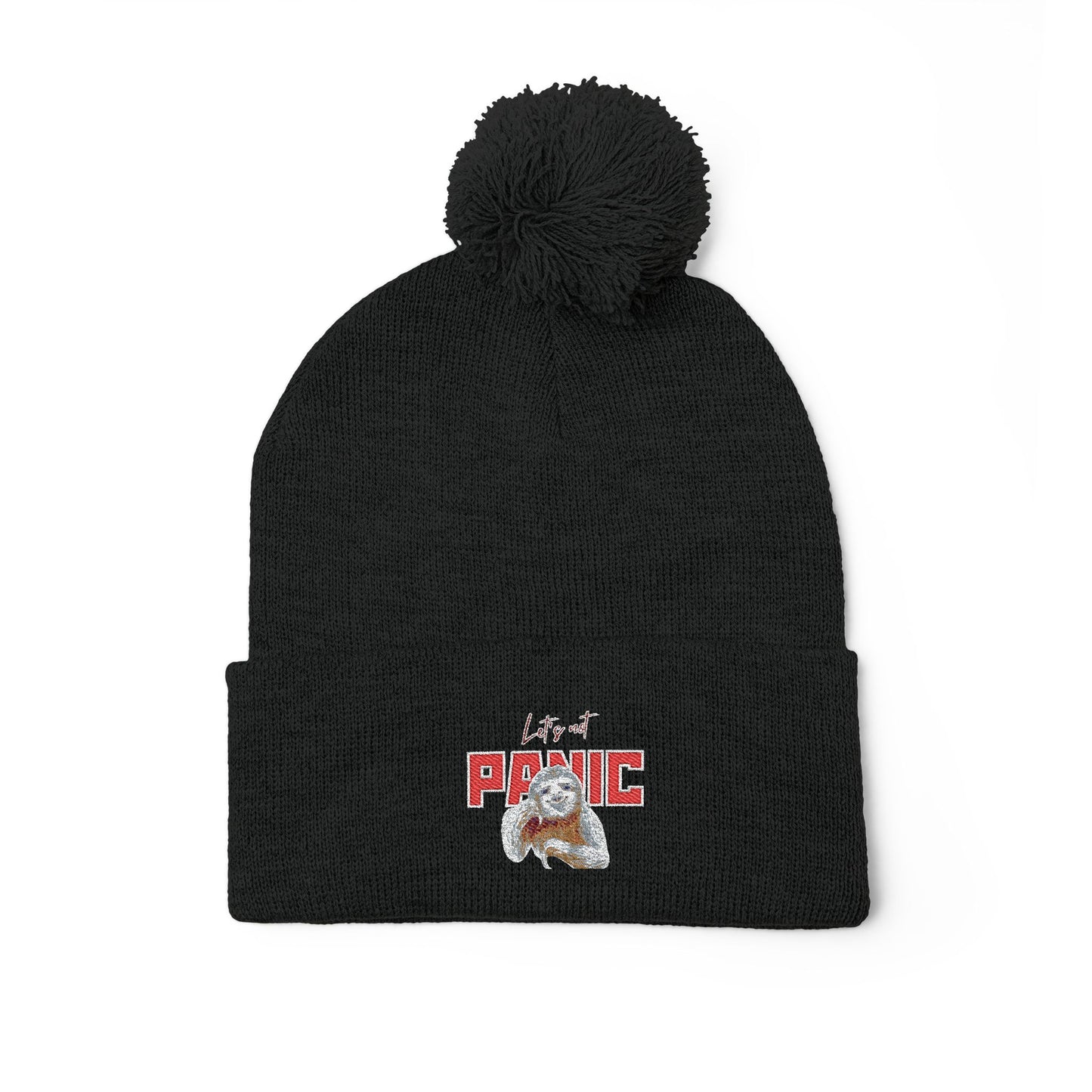 Cozy Embroidered Pom-Pom Cap | Winter Hat, Fashion Accessory