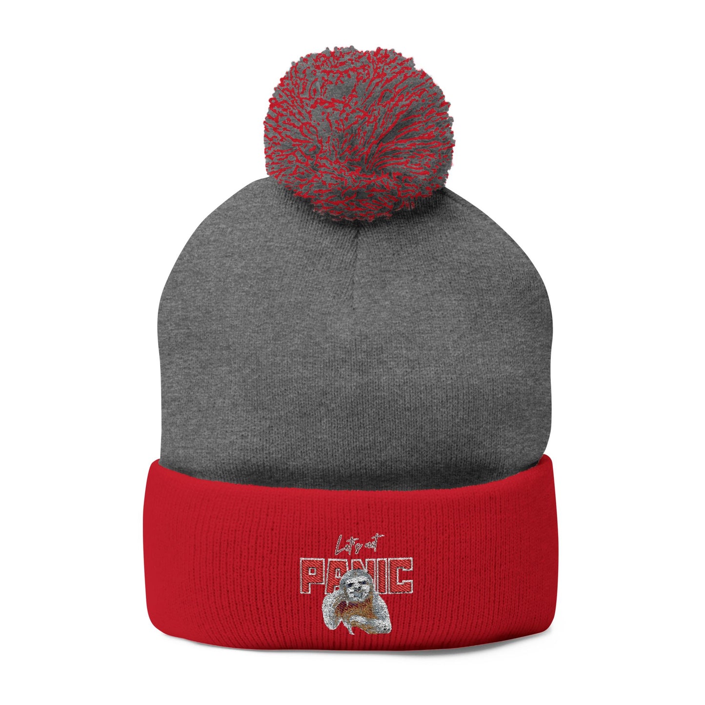 Cozy Embroidered Pom-Pom Cap | Winter Hat, Fashion Accessory