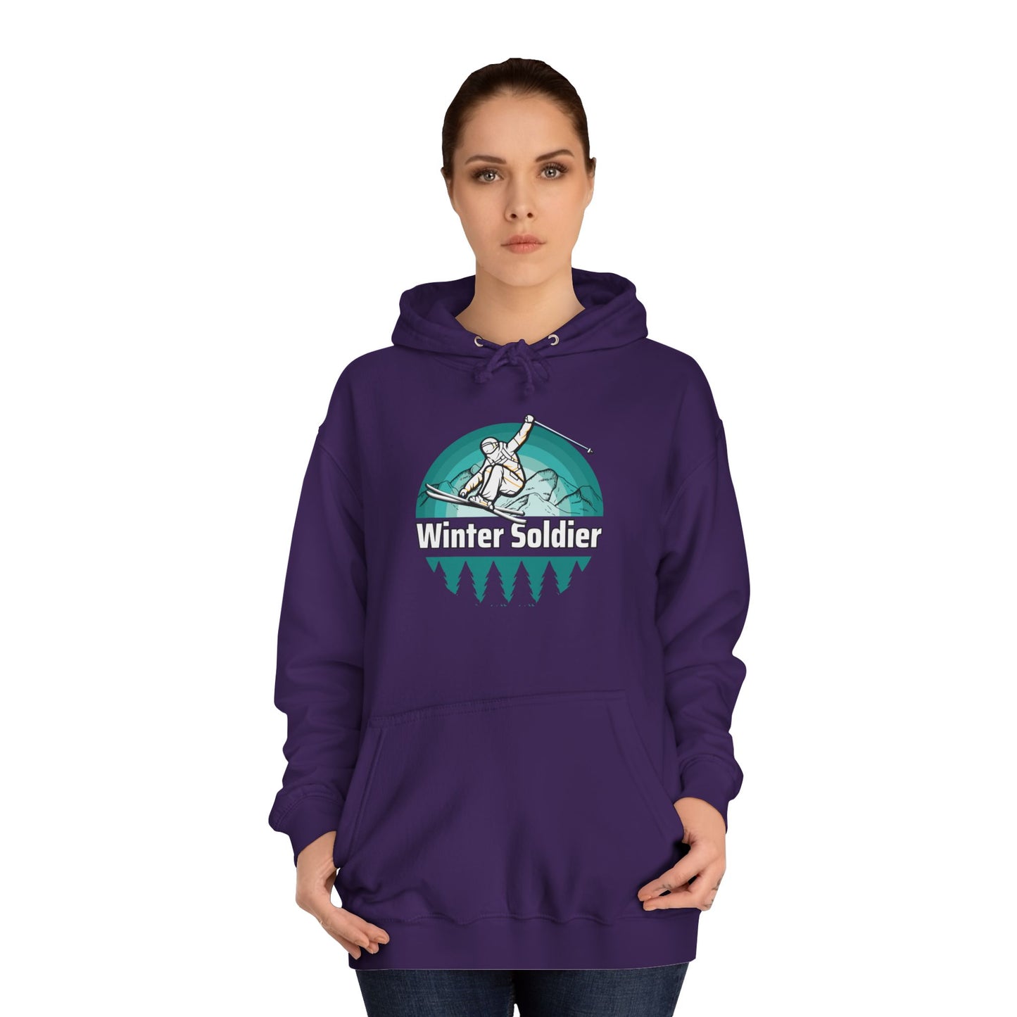 Unisex College Hoodie for Winter Sports Enthusiasts, Cozy Winter Apparel