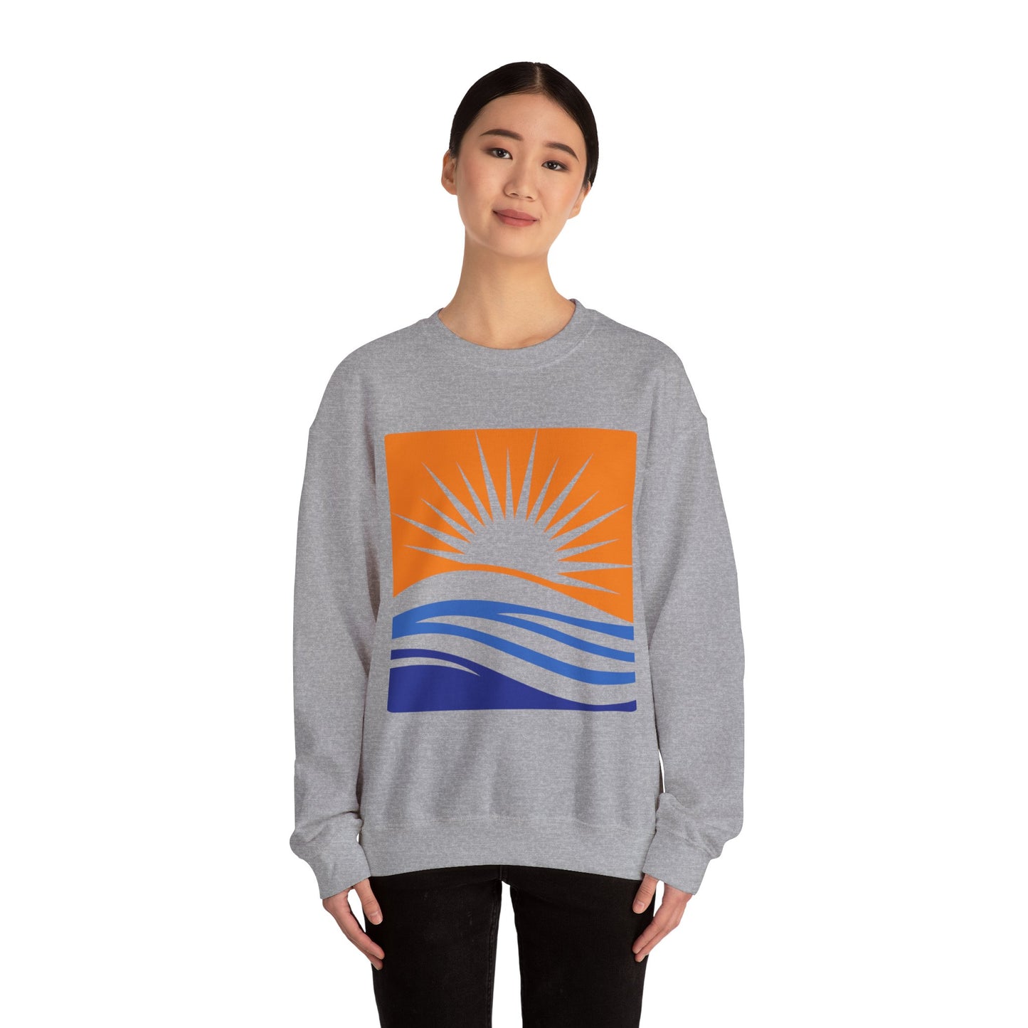 Minimalist beach Sweatshirt - Cozy Unisex, Gift for Friends or Family