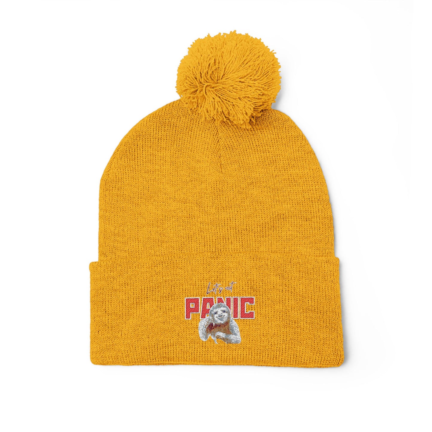 Cozy Embroidered Pom-Pom Cap | Winter Hat, Fashion Accessory