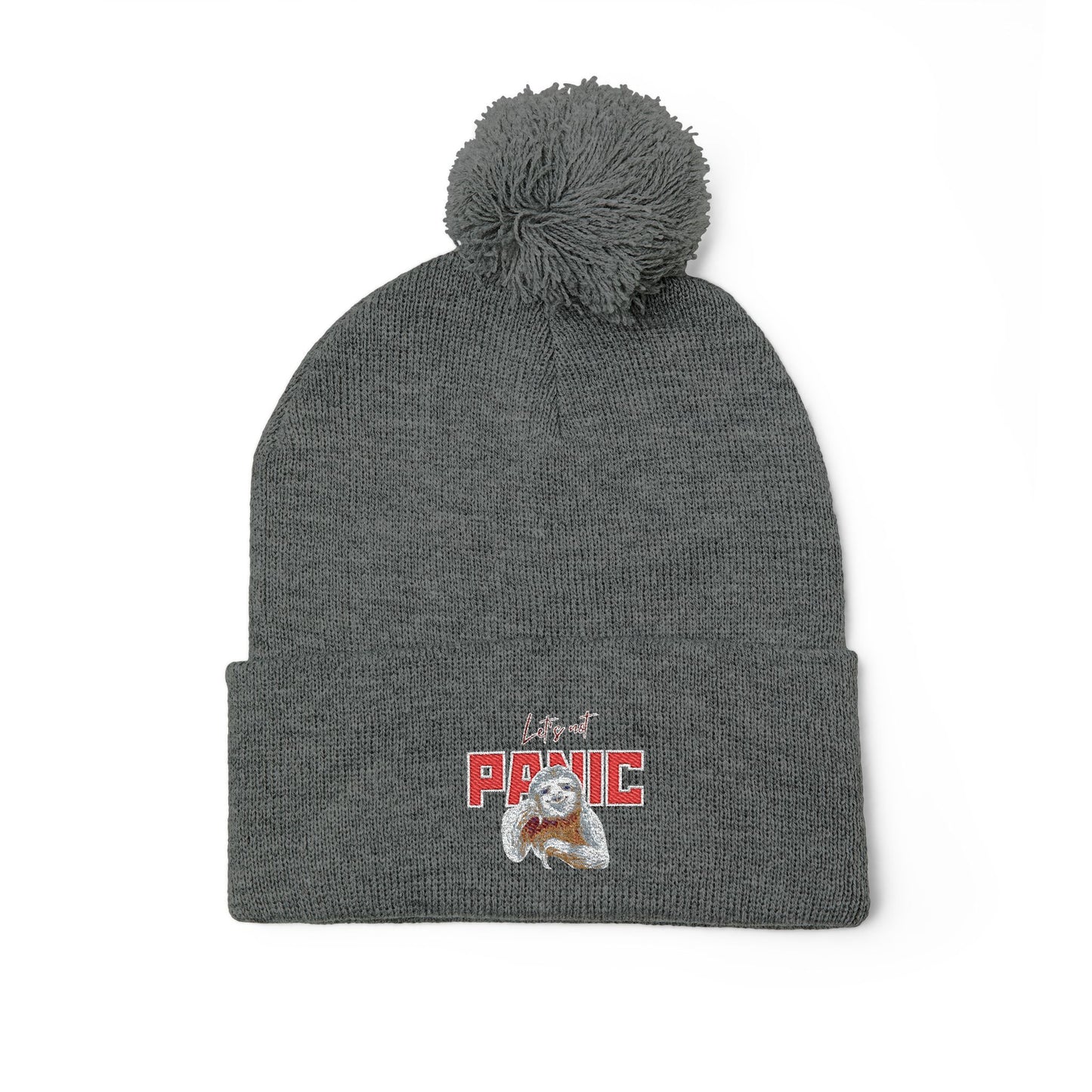 Cozy Embroidered Pom-Pom Cap | Winter Hat, Fashion Accessory Printify