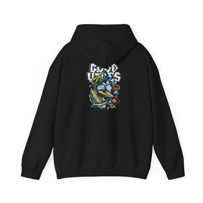 Good Vibes Graffiti Hoodie Sweatshirt, Cozy, Casual Gift, Relaxation Apparel Printify Good Vibes Graffiti Hoodie Sweatshirt, Cozy, Casual Gift, Relaxation Apparel Printify