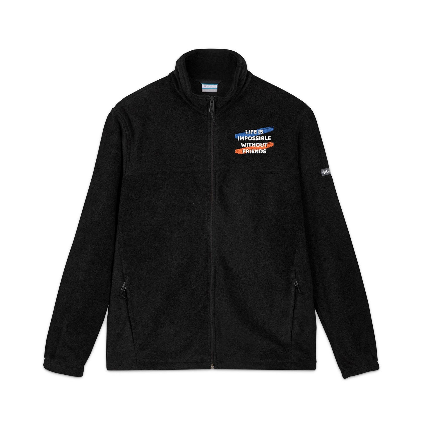 Cozy Embroidered Fleece Jacket| Perfect Gift for Holidays, Unisex Warm Jacket