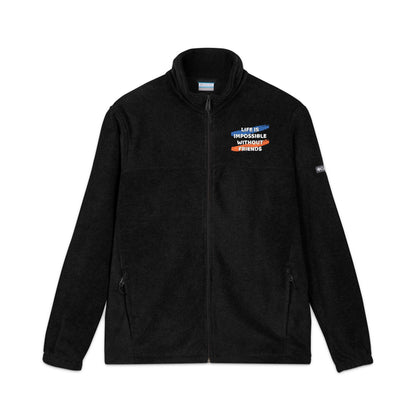 Cozy Embroidered Fleece Jacket| Perfect Gift for Holidays, Unisex Warm Jacket