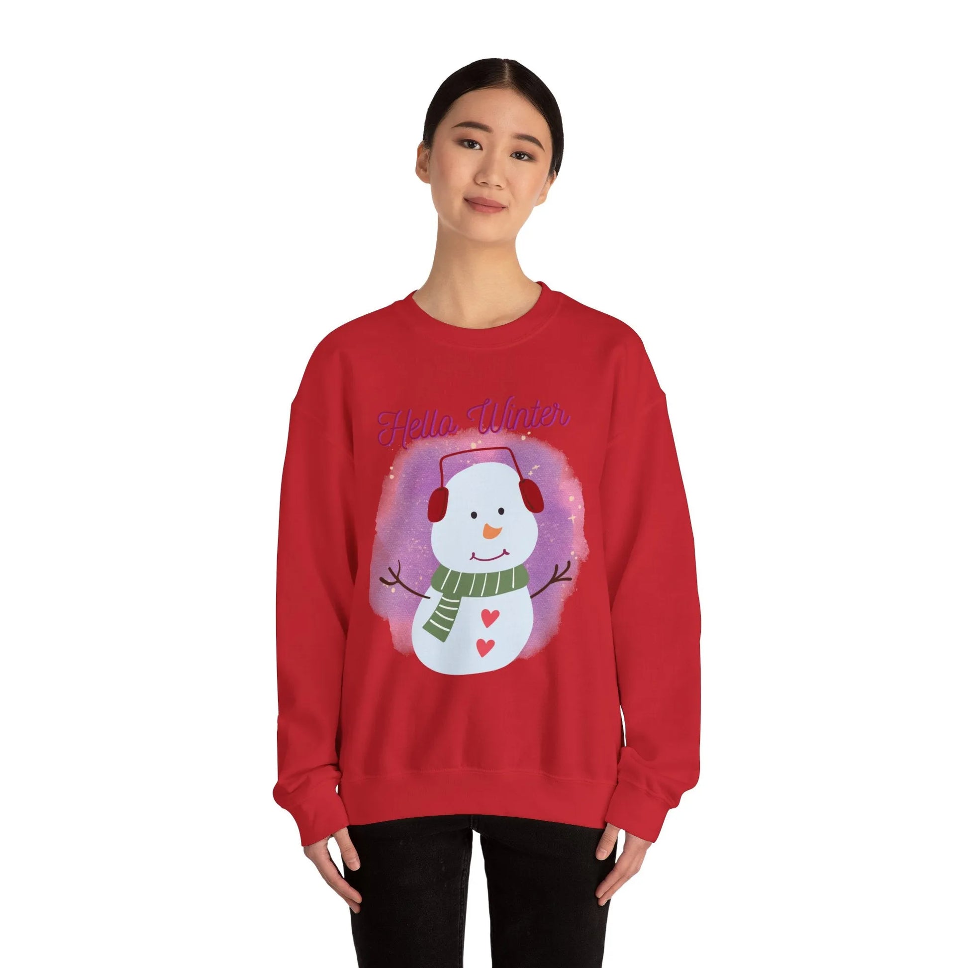 Winter-Themed Sweatshirt, Cozy Holiday Pullover,, Christmas Gift Printify Winter-Themed Sweatshirt, Cozy Holiday Pullover,, Christmas Gift Printify