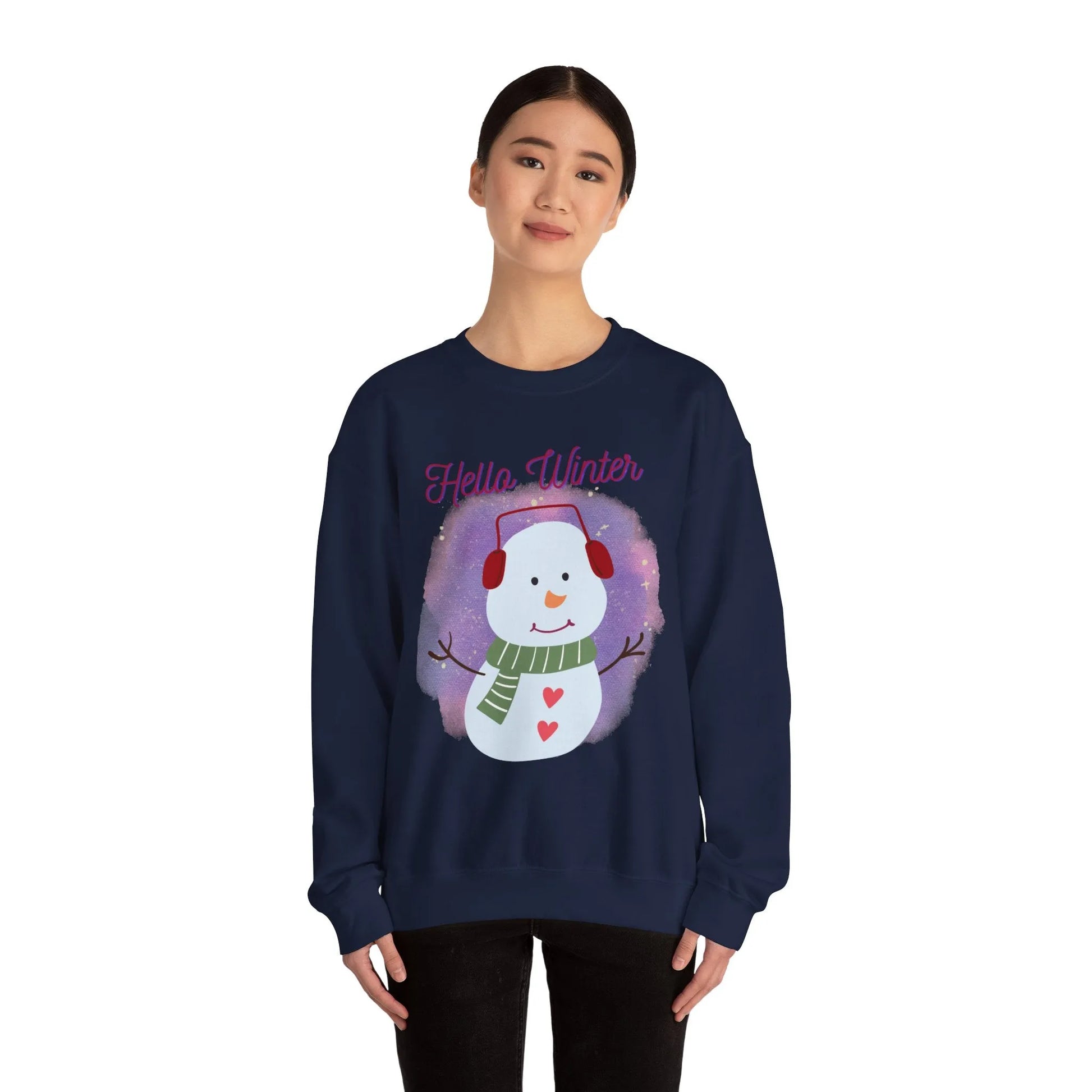 Winter-Themed Sweatshirt, Cozy Holiday Pullover,, Christmas Gift Printify Winter-Themed Sweatshirt, Cozy Holiday Pullover,, Christmas Gift Printify