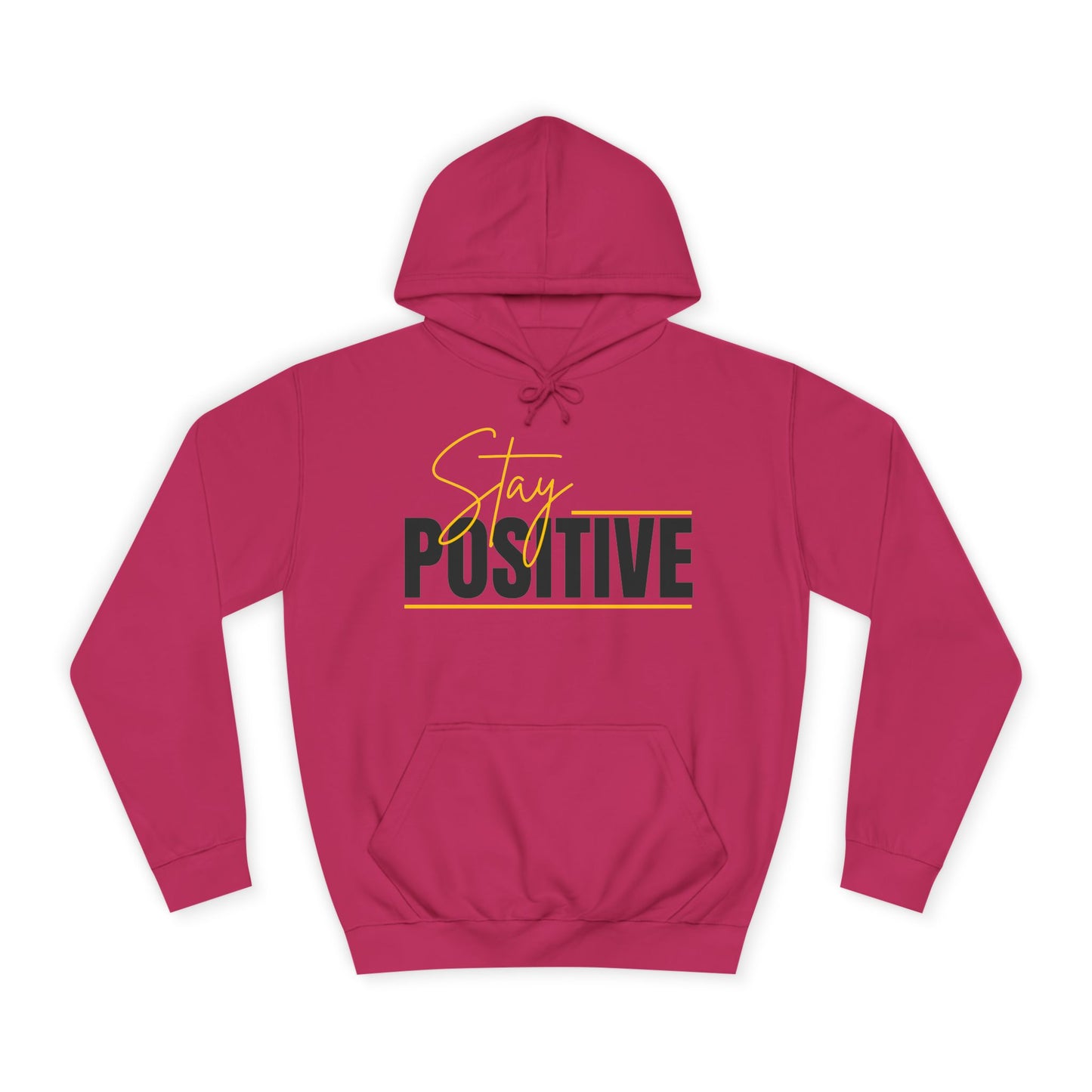 Positive Vibes Unisex College Hoodie, Cozy Sweatshirt