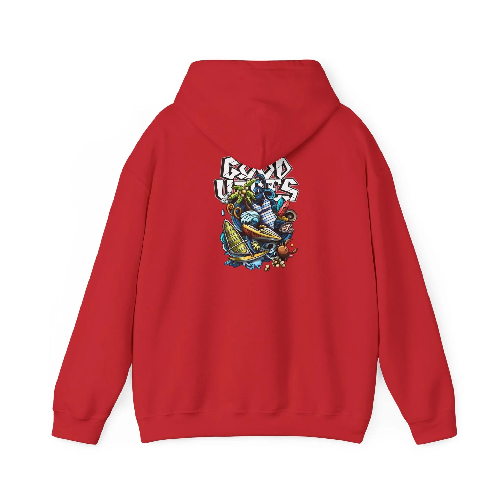 Good Vibes Graffiti Hoodie Sweatshirt, Cozy, Casual Gift, Relaxation Apparel Printify Good Vibes Graffiti Hoodie Sweatshirt, Cozy, Casual Gift, Relaxation Apparel Printify