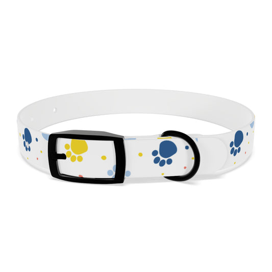 Playful Dog Collar with Colorful Prints, Adjustable Pet Accessory, Perfect for Dog Lovers