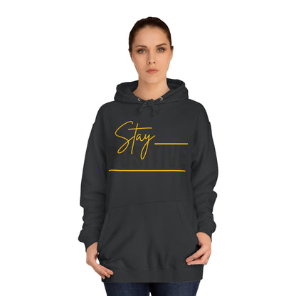 Positive Vibes Unisex College Hoodie, Cozy Sweatshirt