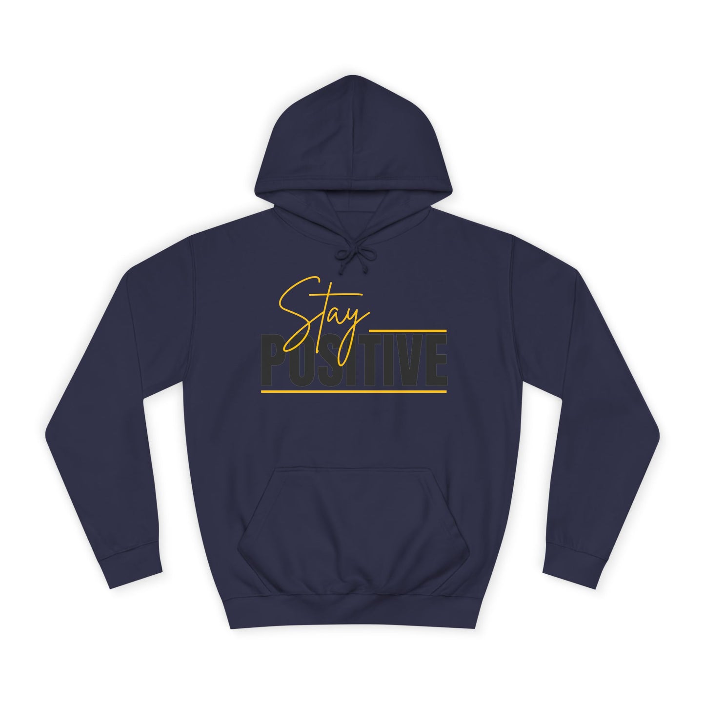 Positive Vibes Unisex College Hoodie, Cozy Sweatshirt Printify