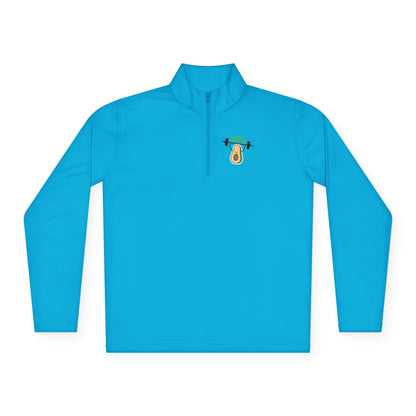 Fitness-Inspired Unisex Quarter-Zip Pullover - Casual Exercise Wear