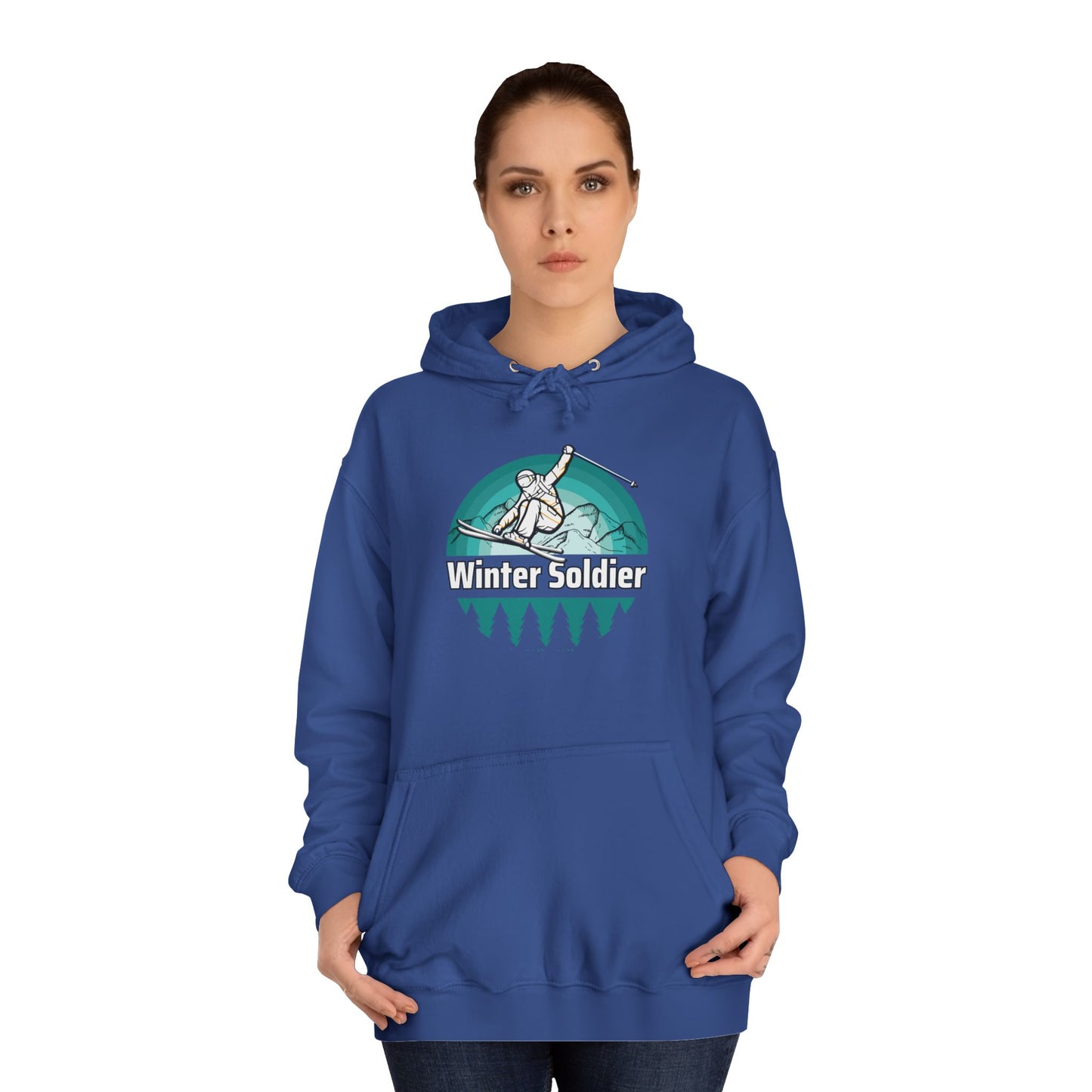 Unisex College Hoodie for Winter Sports Enthusiasts, Cozy Winter Apparel
