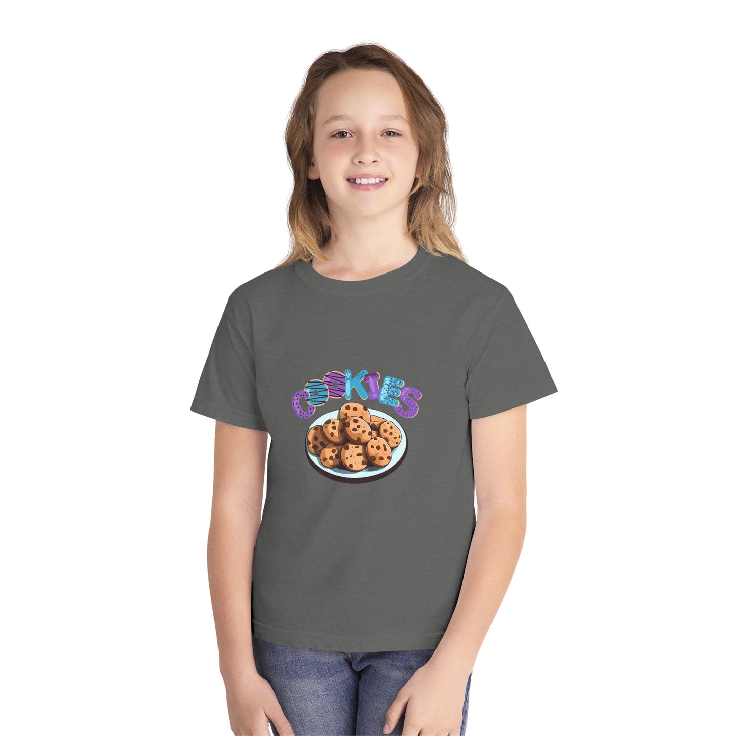 Cookie Lover Youth Tee, Youth Midweight Tee, Sweet Treats Apparel
