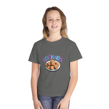 Cookie Lover Youth Tee, Youth Midweight Tee, Sweet Treats Apparel