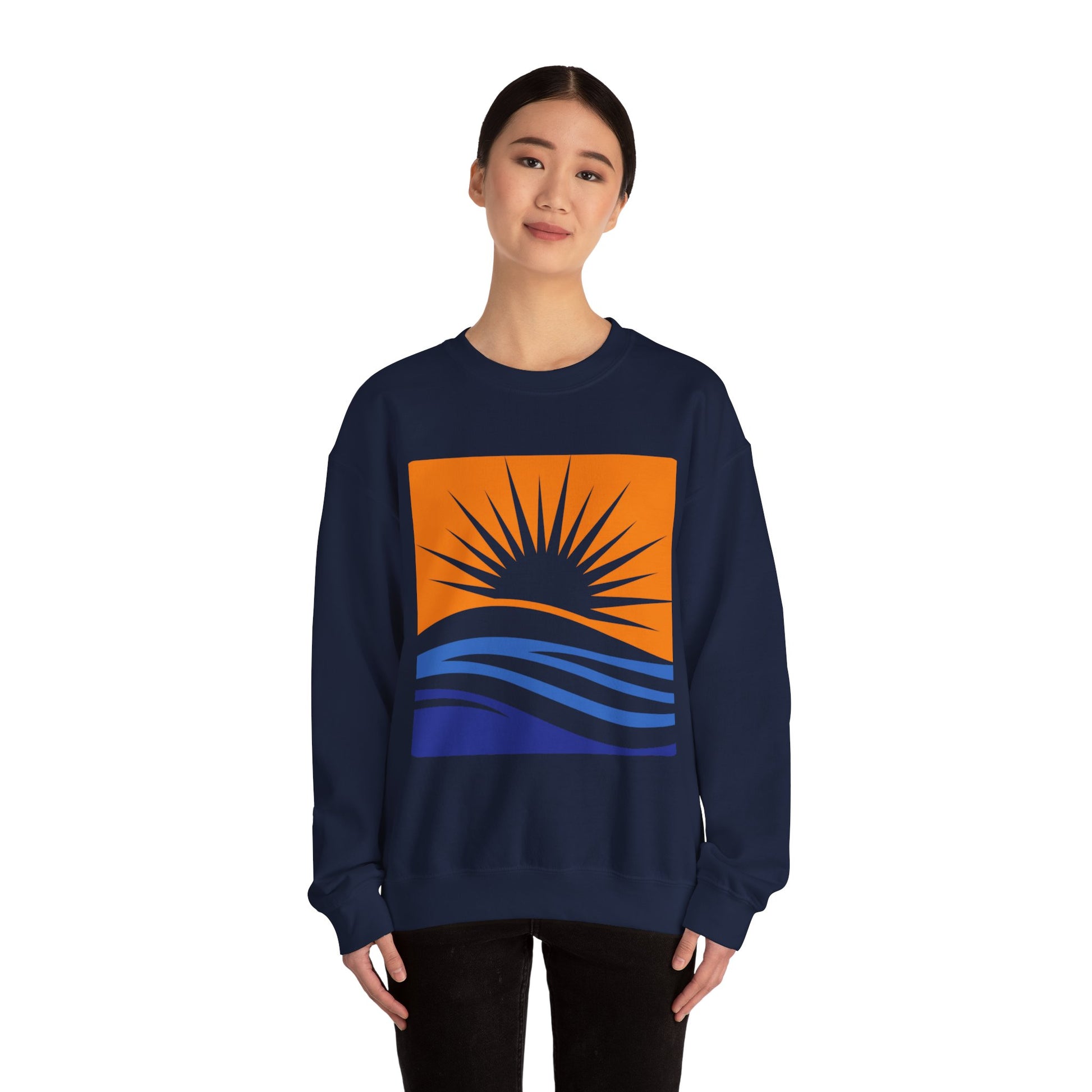 Minimalist beach Sweatshirt - Cozy Unisex, Gift for Friends or Family Printify
