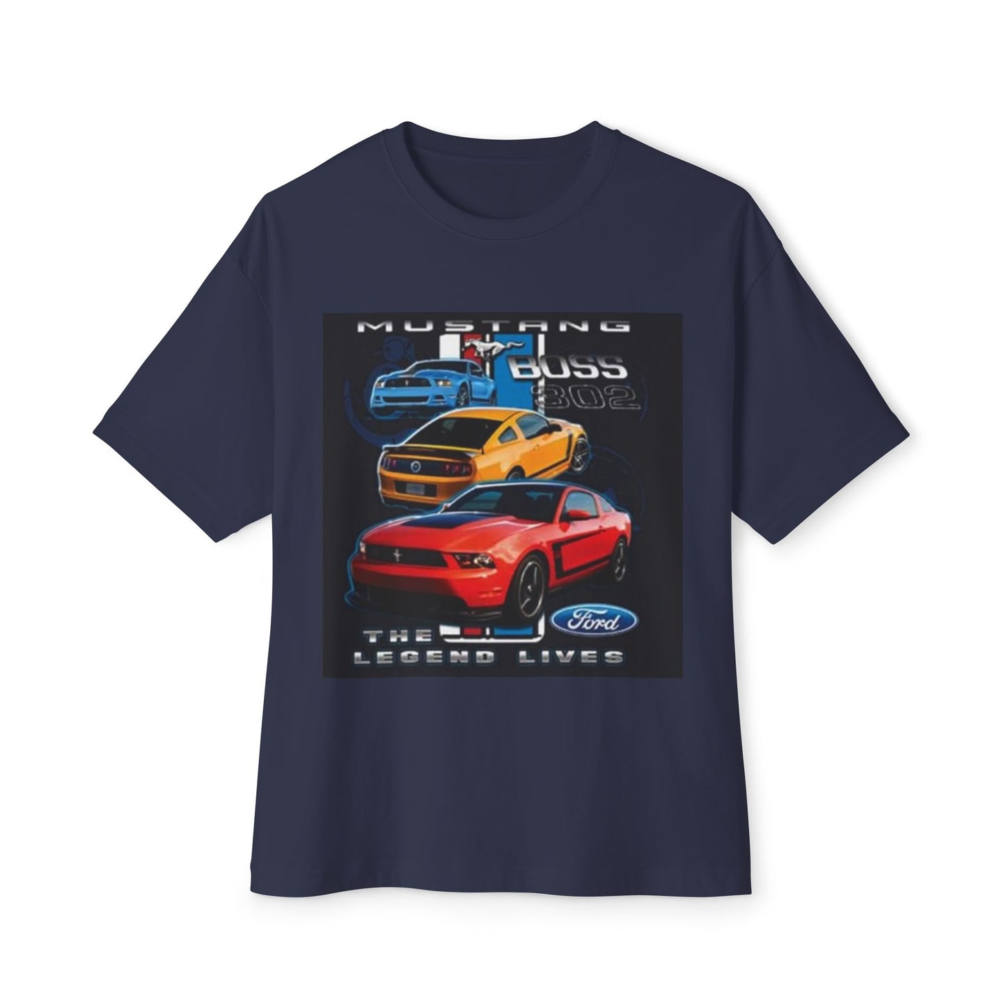 Mustang Vintage Unisex Oversized Boxy Tee, Retro Graphic Tee, Casual Streetwear Printify